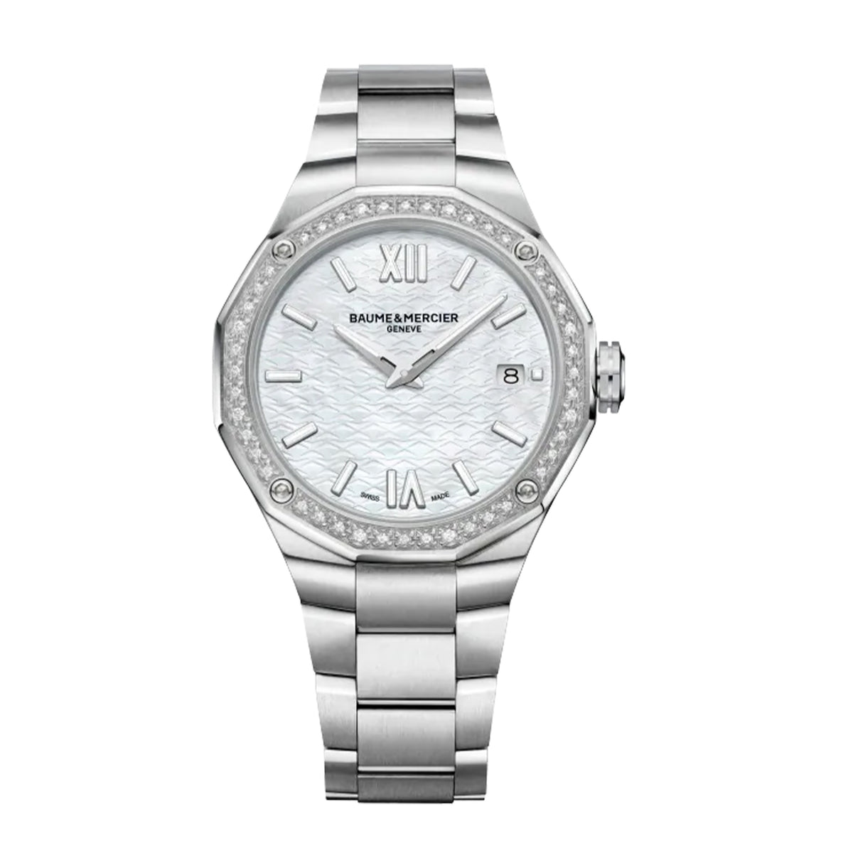 BAUME & MERCIER RIVIERA Diamond Set Watch, 36MM MOTHER OF PEARL DIAL, 10662