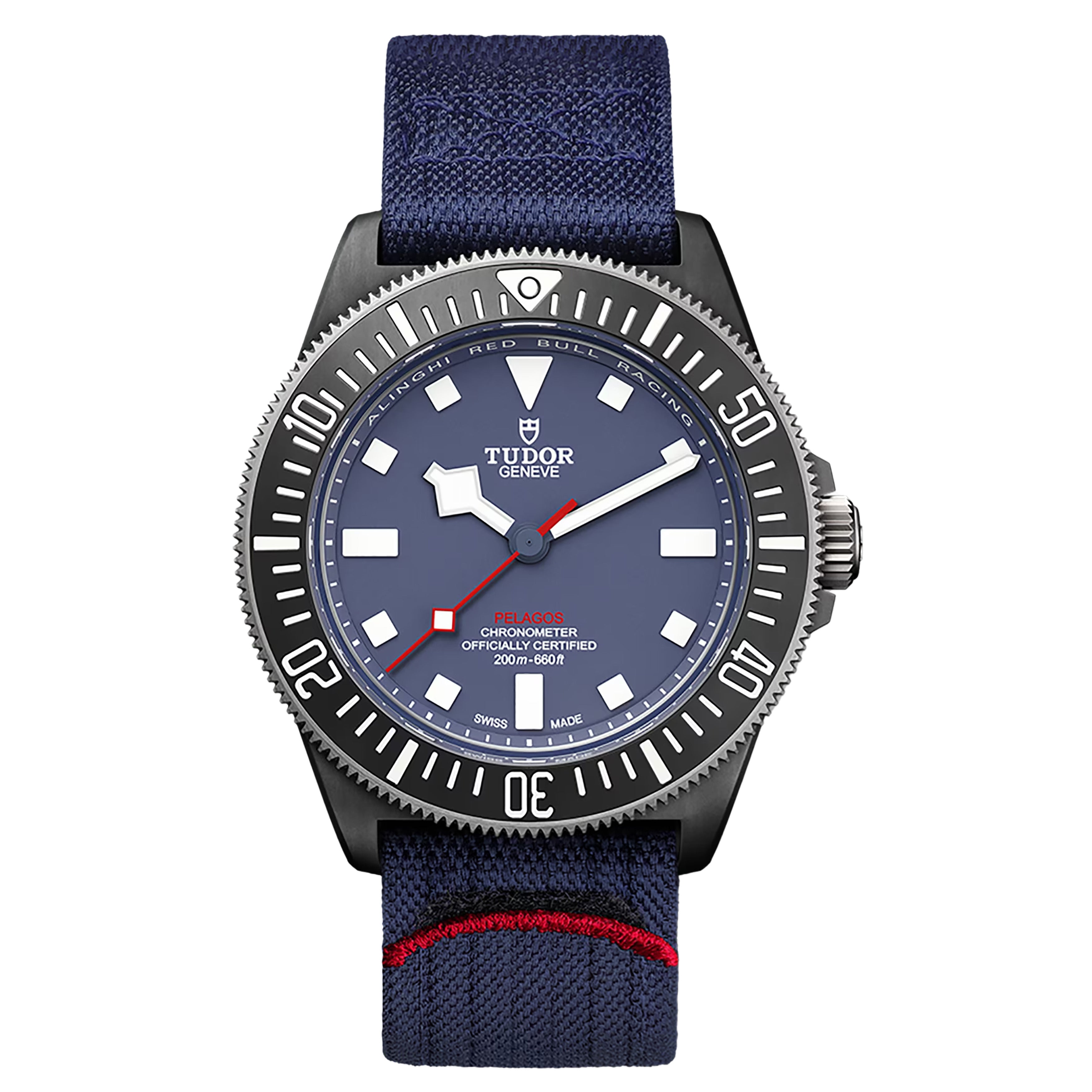 Tudor Pelagos FXD Alinghi Red Bull Racing Watch, 42mm Blue Dial, M25707LN-0001