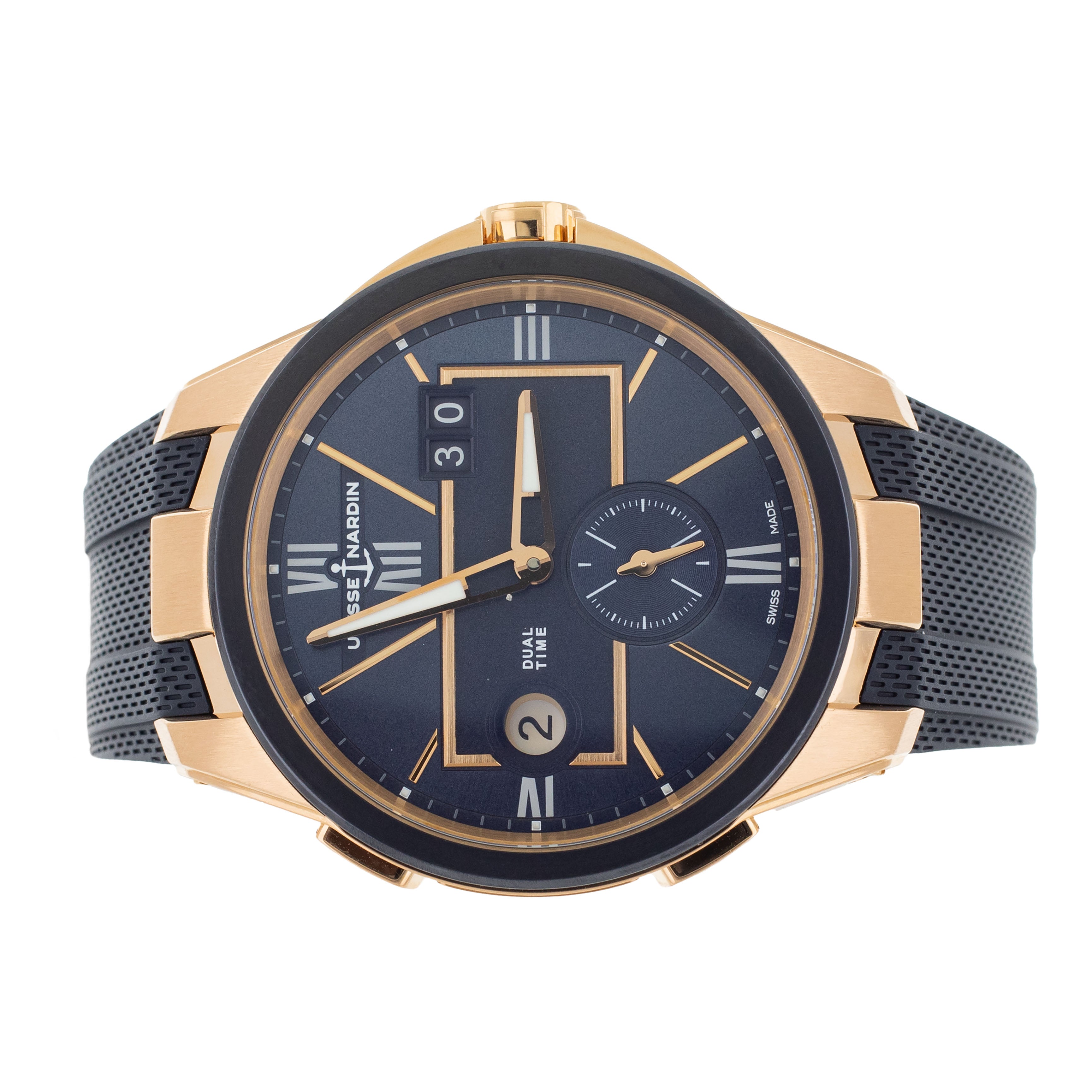 Ulysse Nardin Blast Dual Time Rose Gold Blue Dial 42mm 242-20-3/43