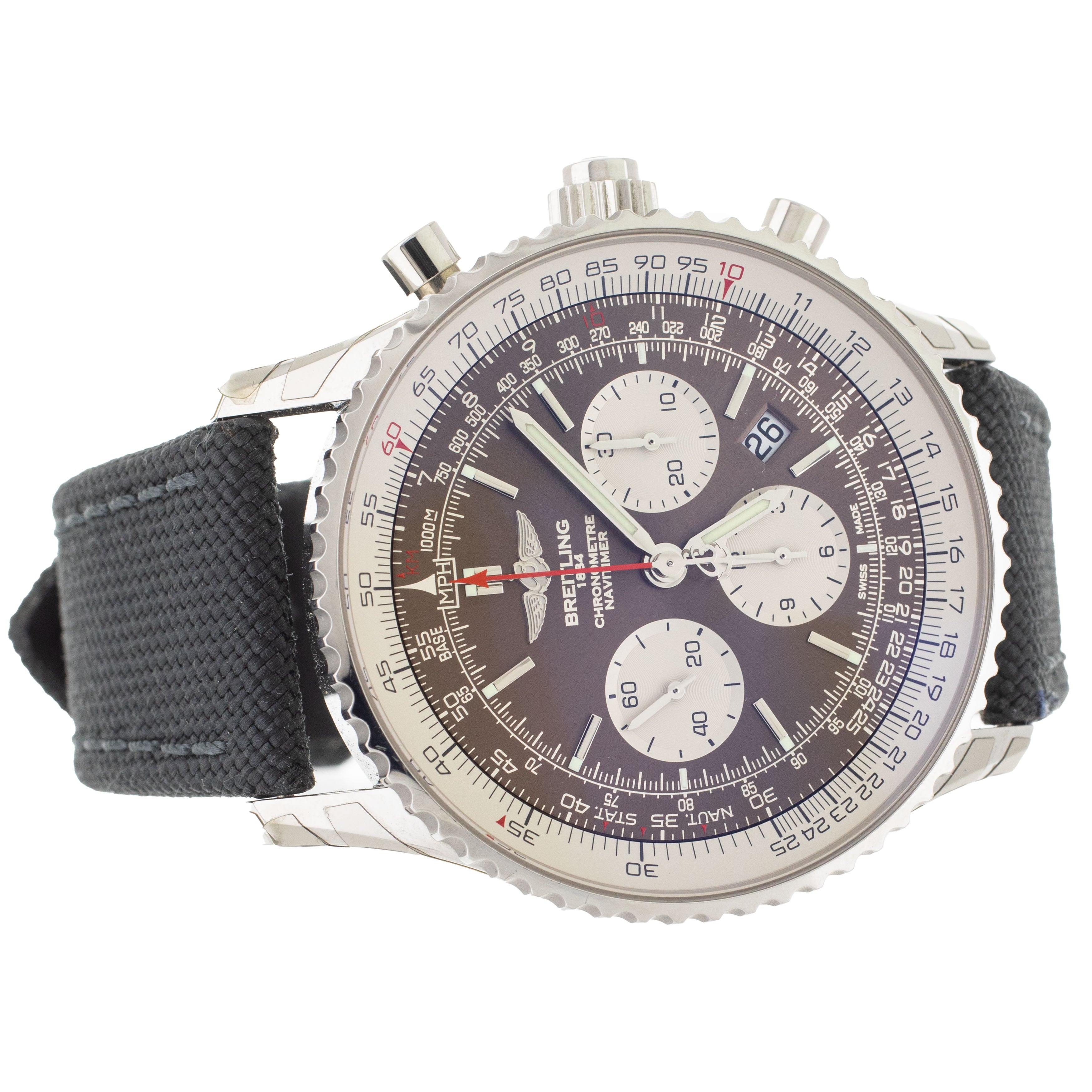 Breitling Navitimer Rattrapante Steel Brown Dial 45mm AB031021/Q615 Full Set