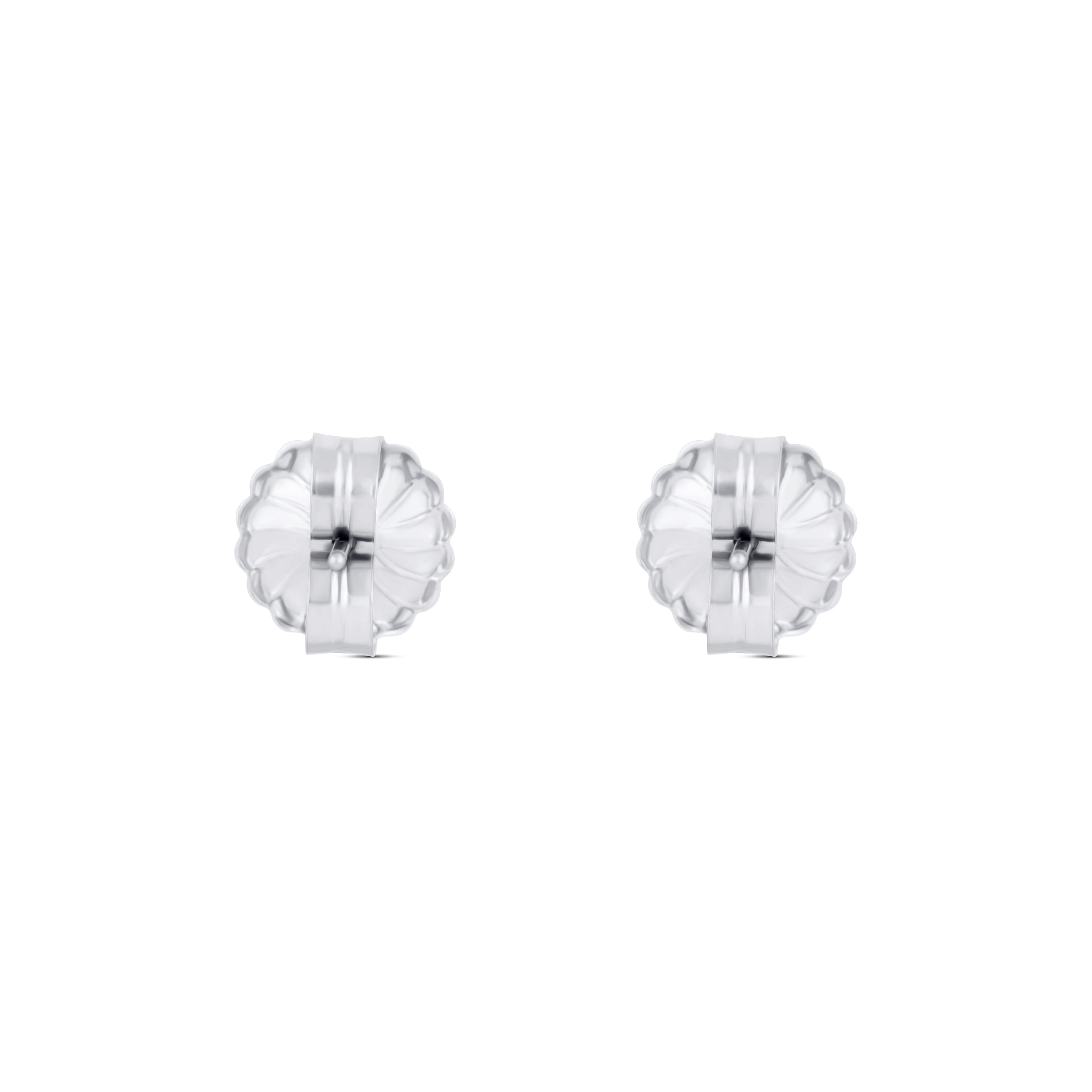 18K White Gold Round Diamond Studs GIA Certified