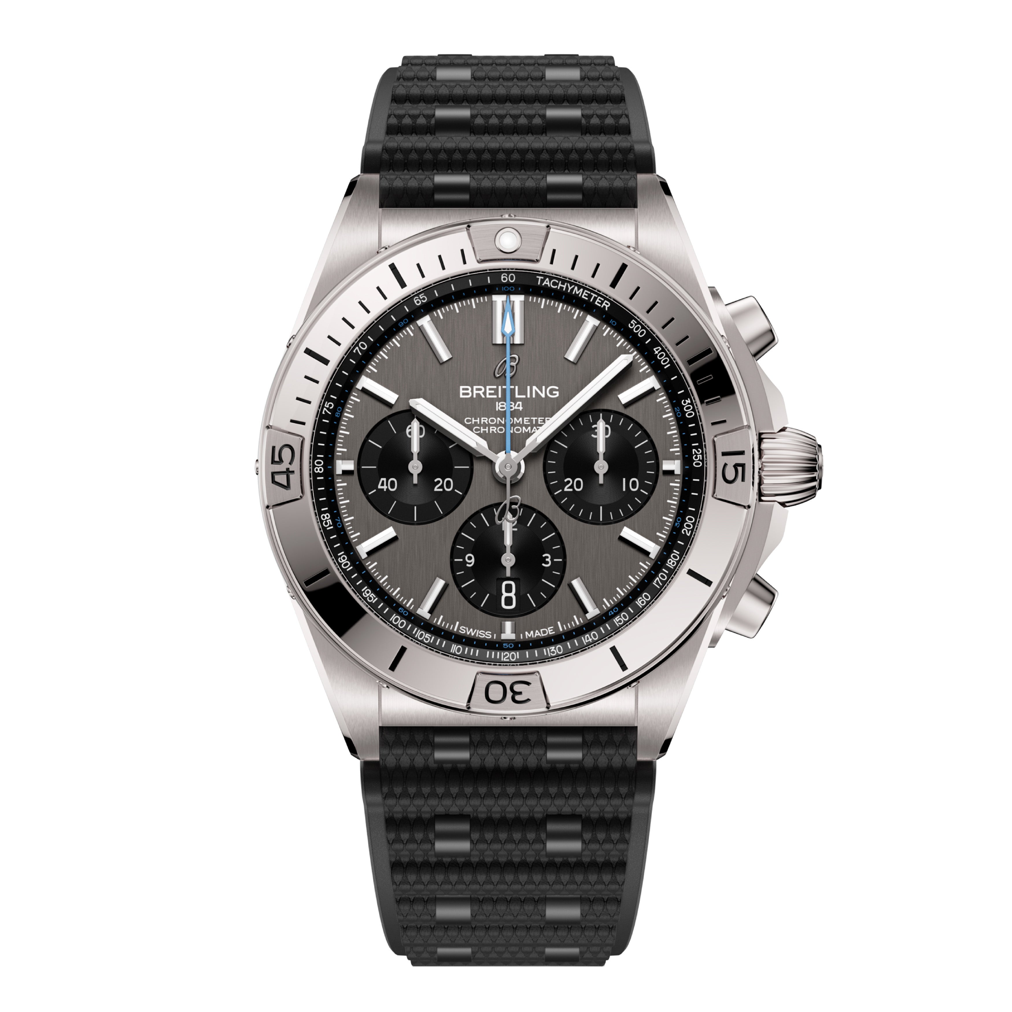 Breitling Chronomat B01 42 Titanium Watch, 44mm Gray Dial, EB0134101M1S1