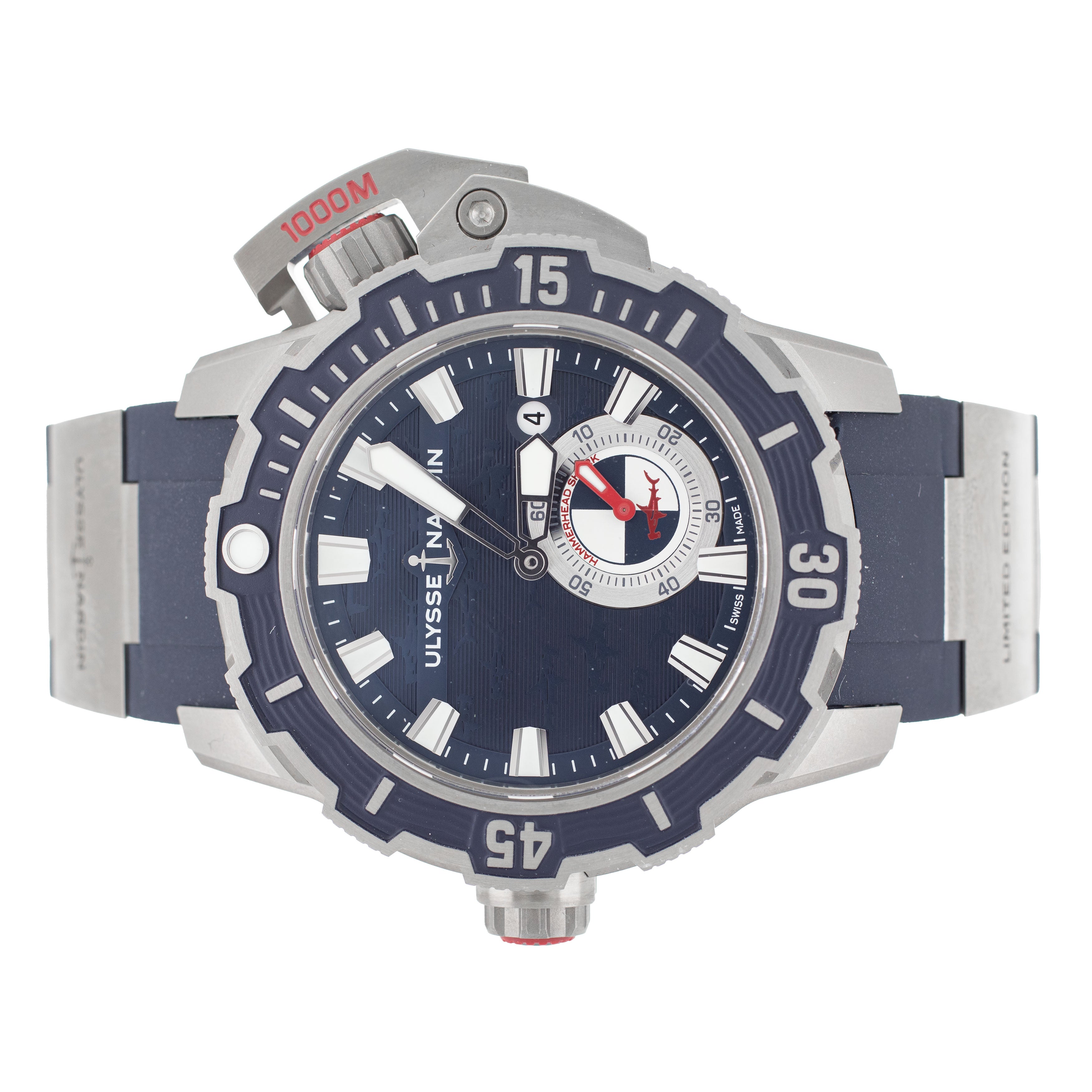 Ulysse Nardin Diver Deep Dive Titanium Blue Dial 46mm 3203-500