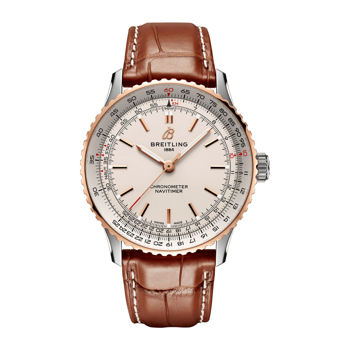 Breitling Navitimer Automatic 41 Watch, 41mm Silver DIal, U17329F41G1P1