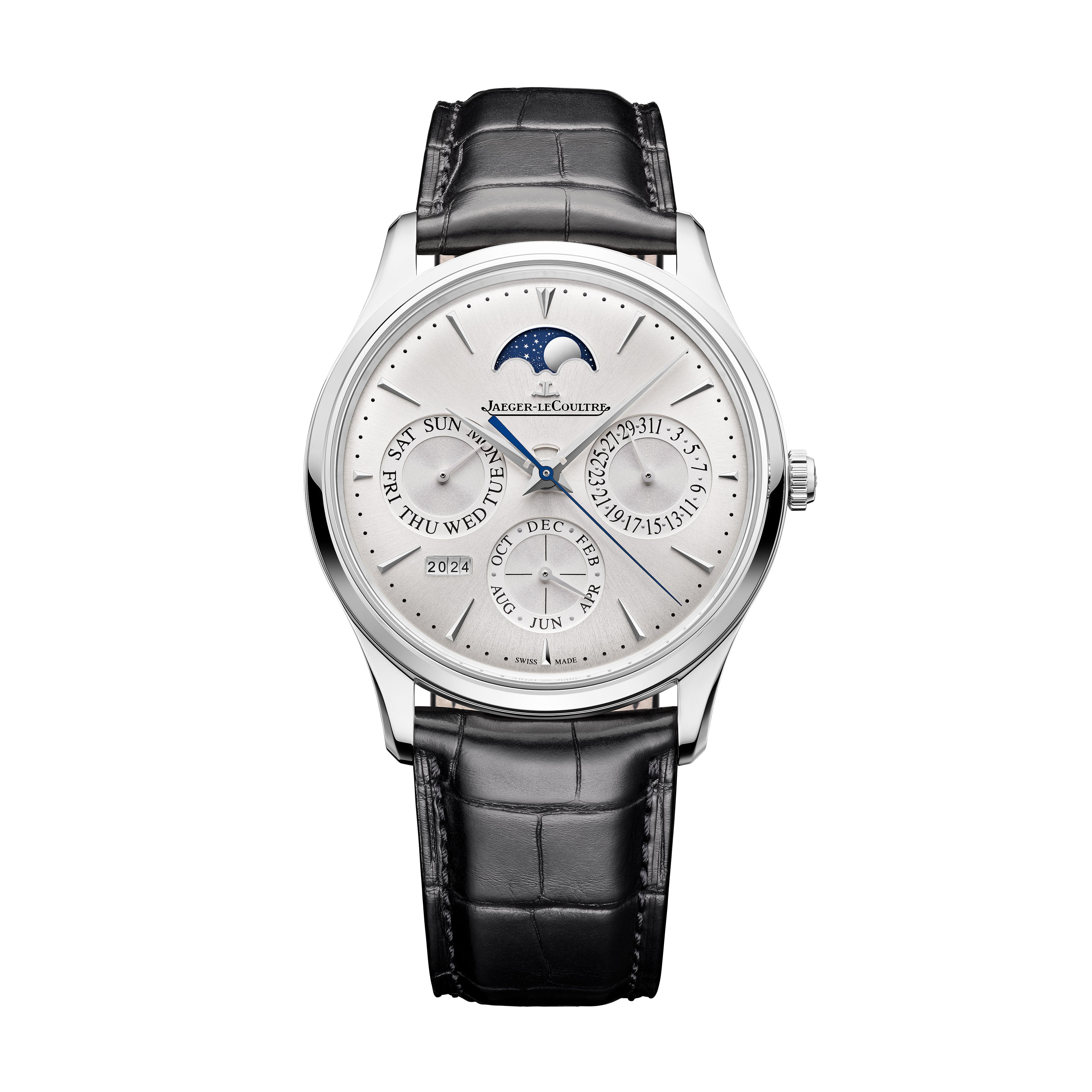 Jaeger-LeCoultre Master Ultra Thin Perpetual Watch, 39mm Silver Dial, Q114842J