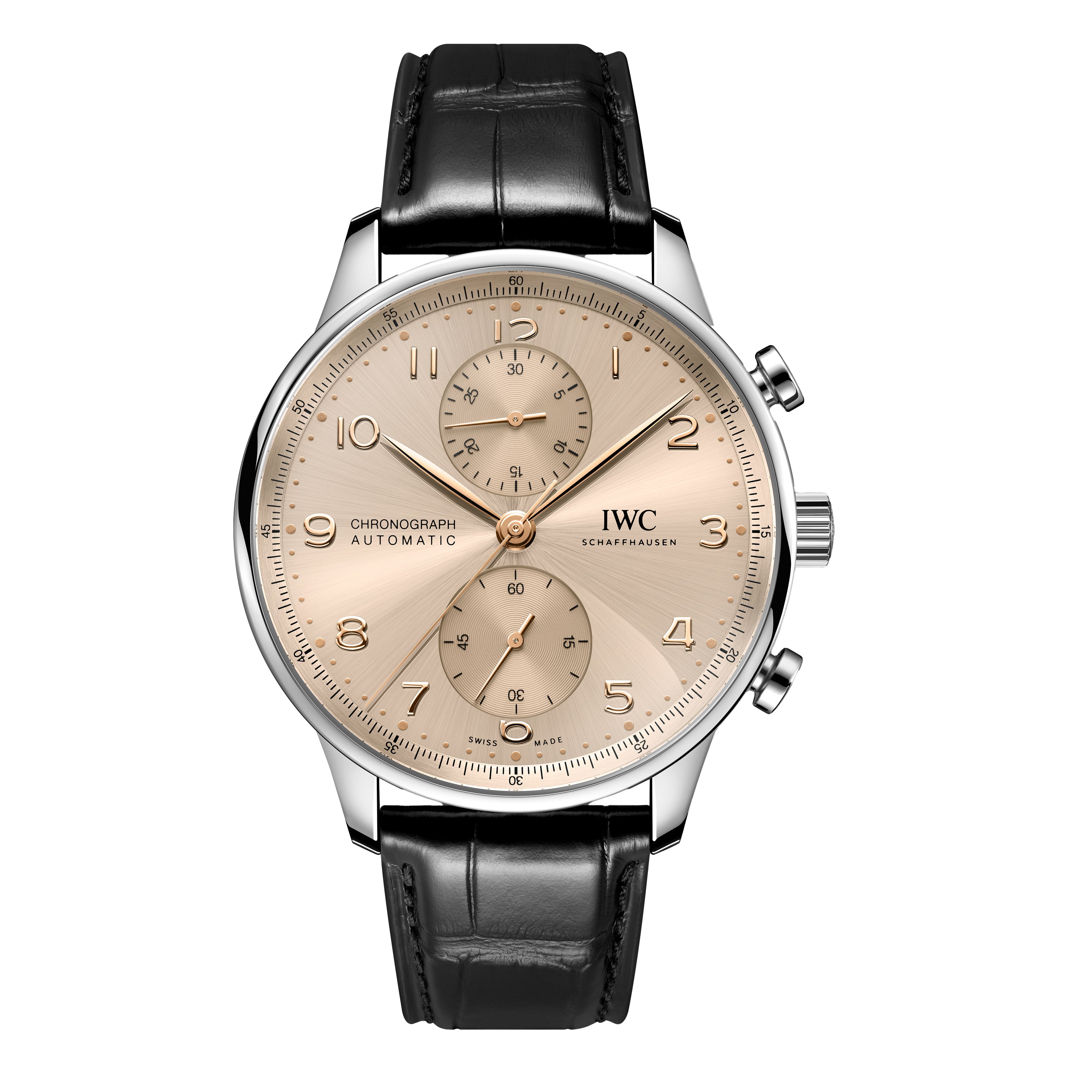 IWC Portugieser Chronograph Watch, 41mm Beige Dial, IW371624