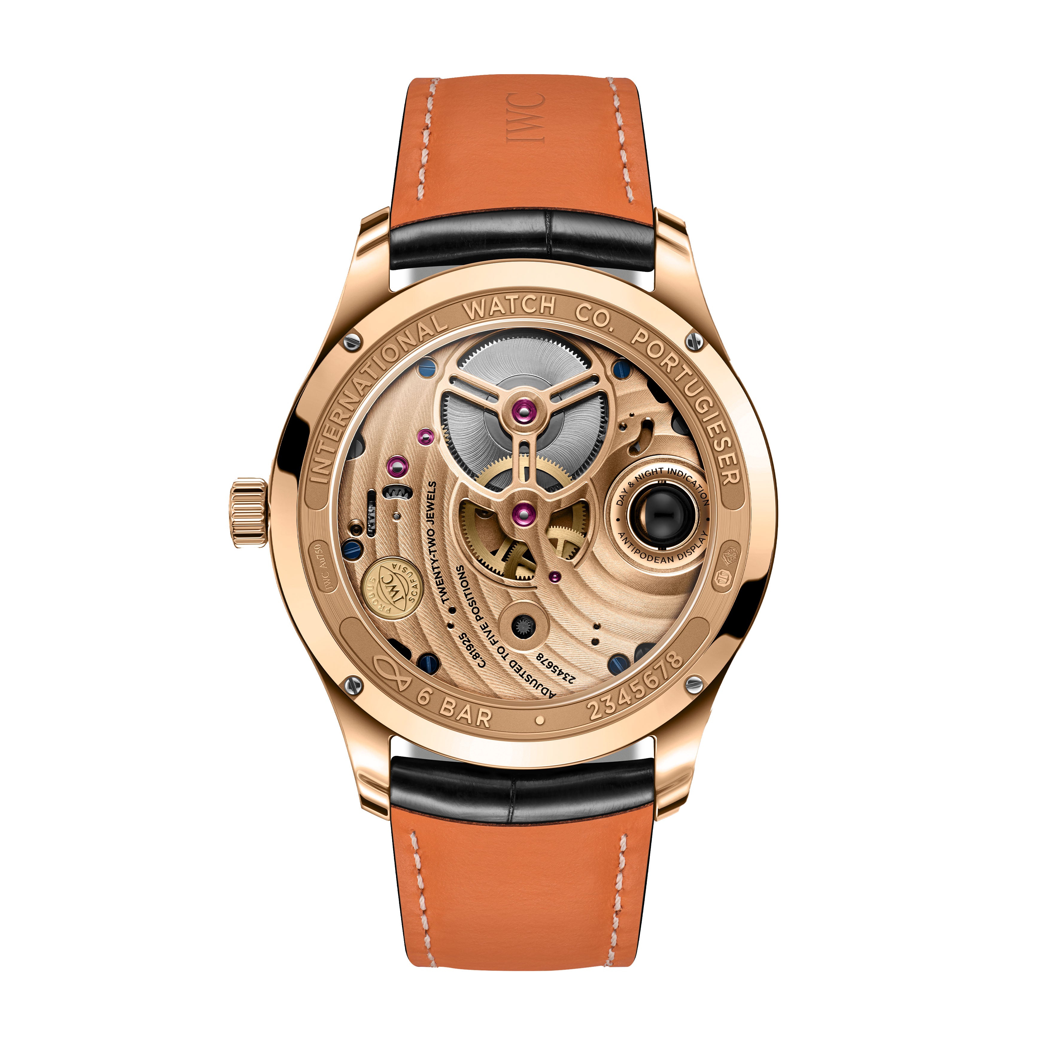 IWC Portugieser Hand-wound Tourbillon Day & Night Watch, 42.4mm Black Dial, IW545901