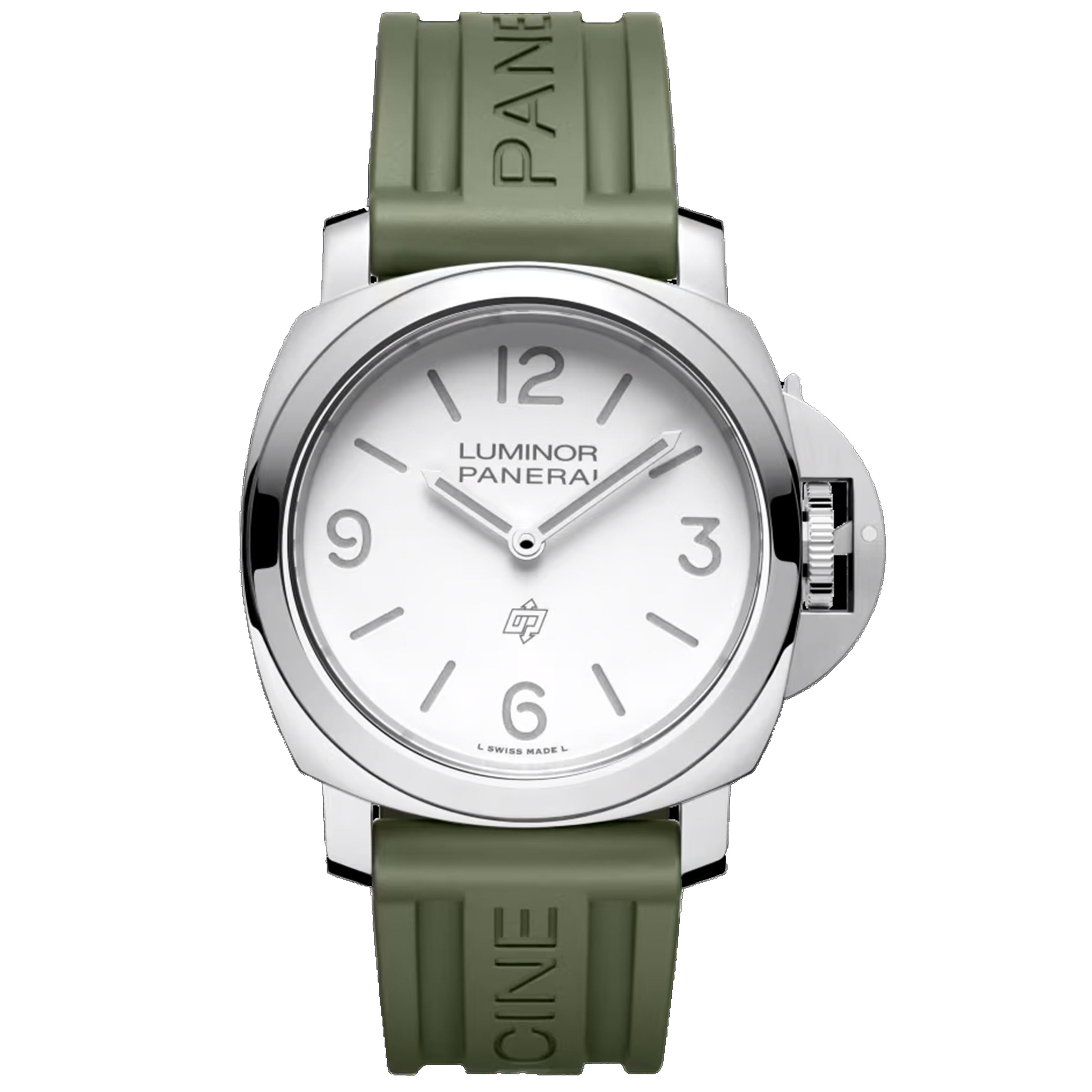 Panerai Luminor Base Logo Watch, 44mm White Dial, PAM01087