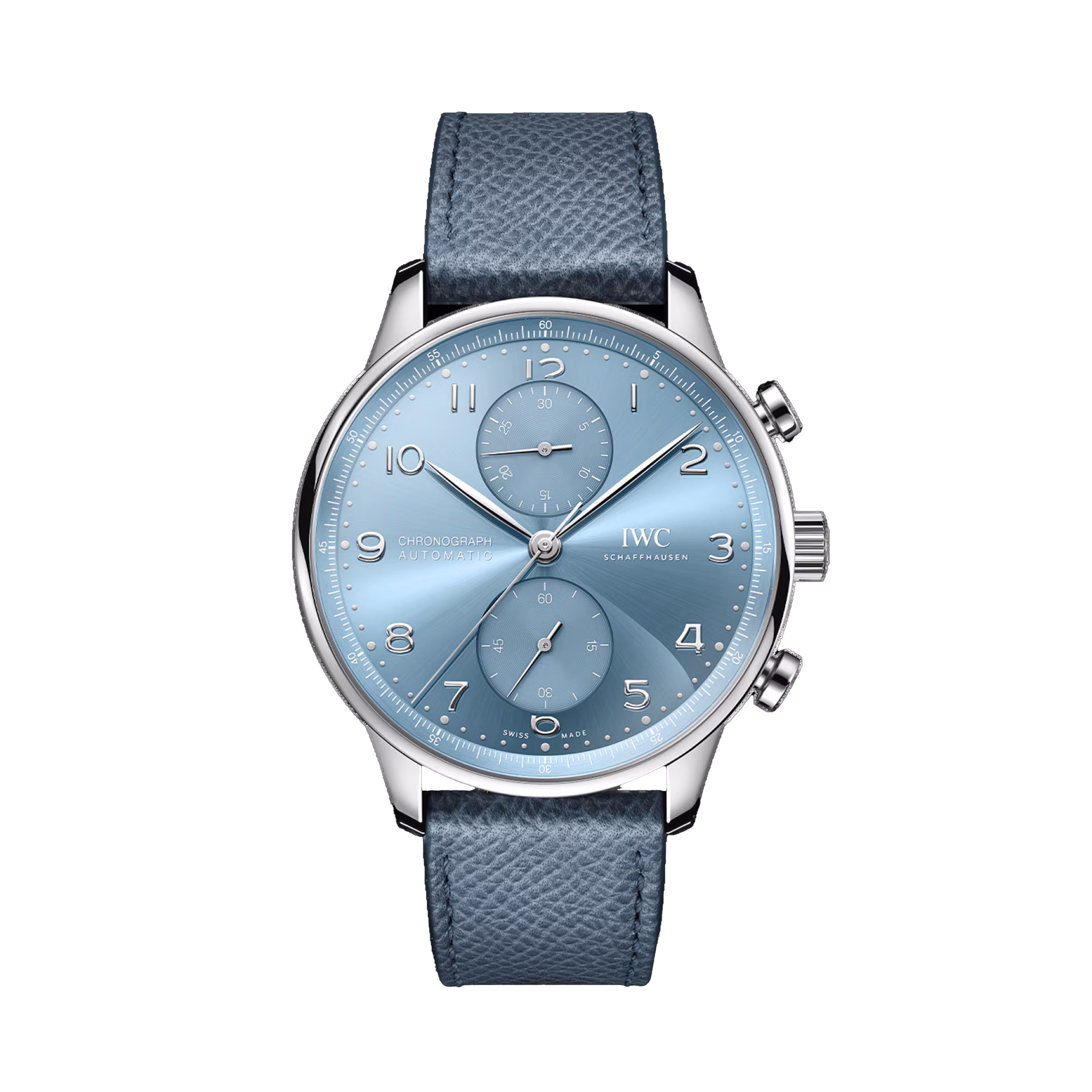 IWC Portugieser Chrongraph Watch, 41mm Blue Dial, IW371626