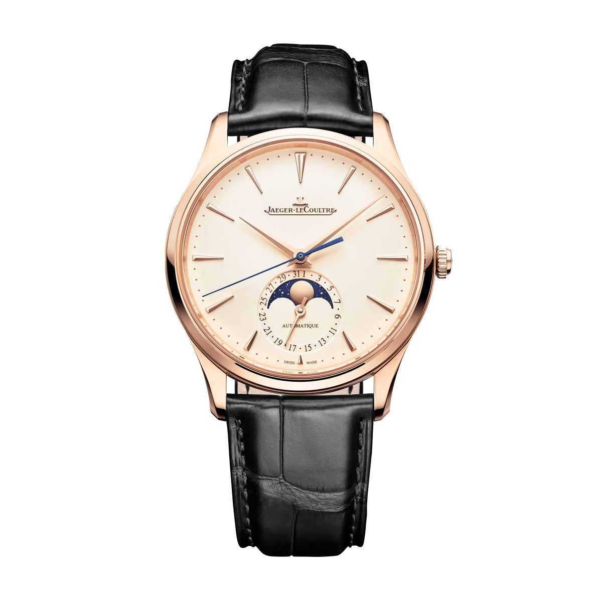 Jaeger-LeCoultre Master Ultra Thin Moon Watch, 39mm Cream Dial, Q1362511