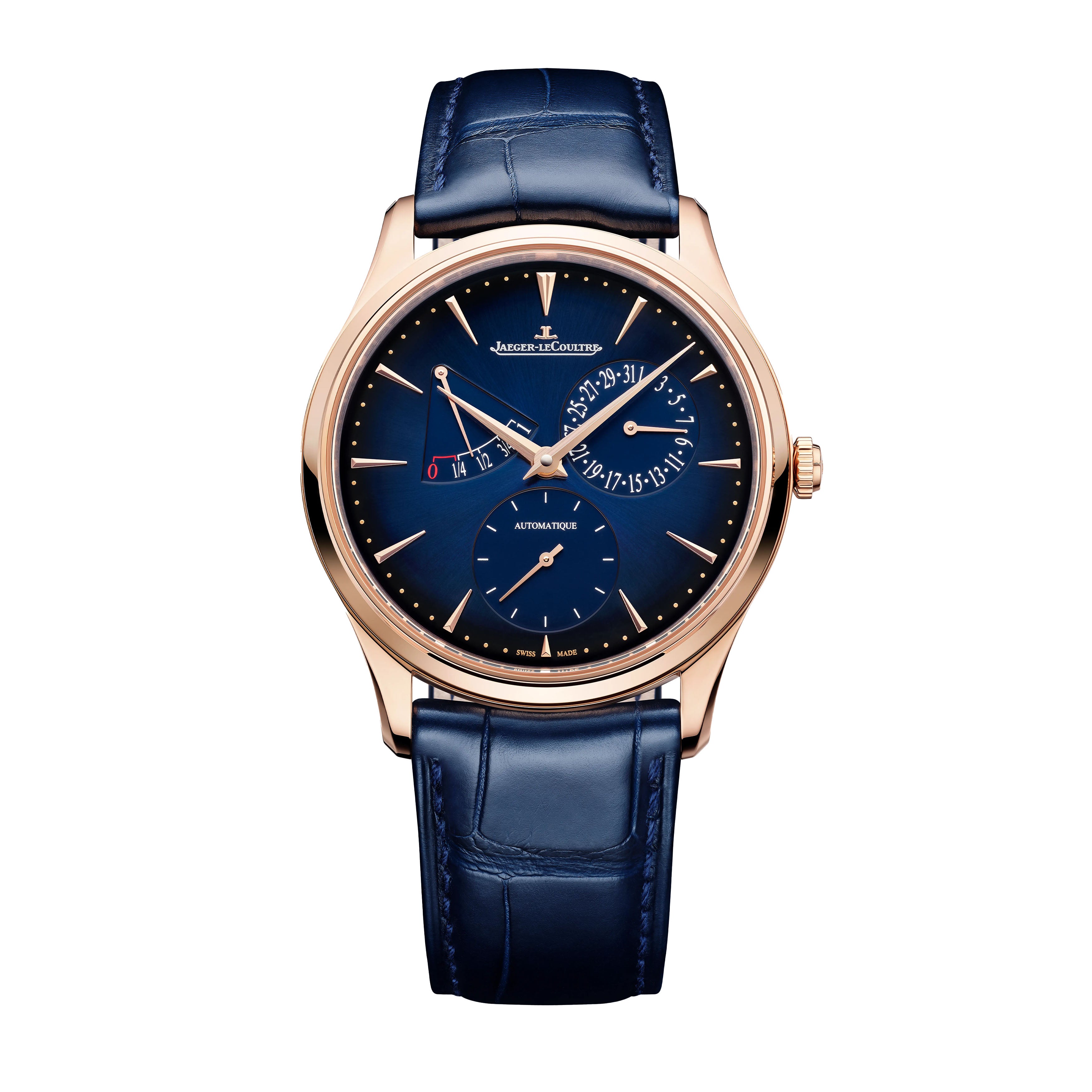 Jaeger-LeCoultre Master Ultra Thin Power Reserve Watch, 39mm Blue Dial, Q137258J
