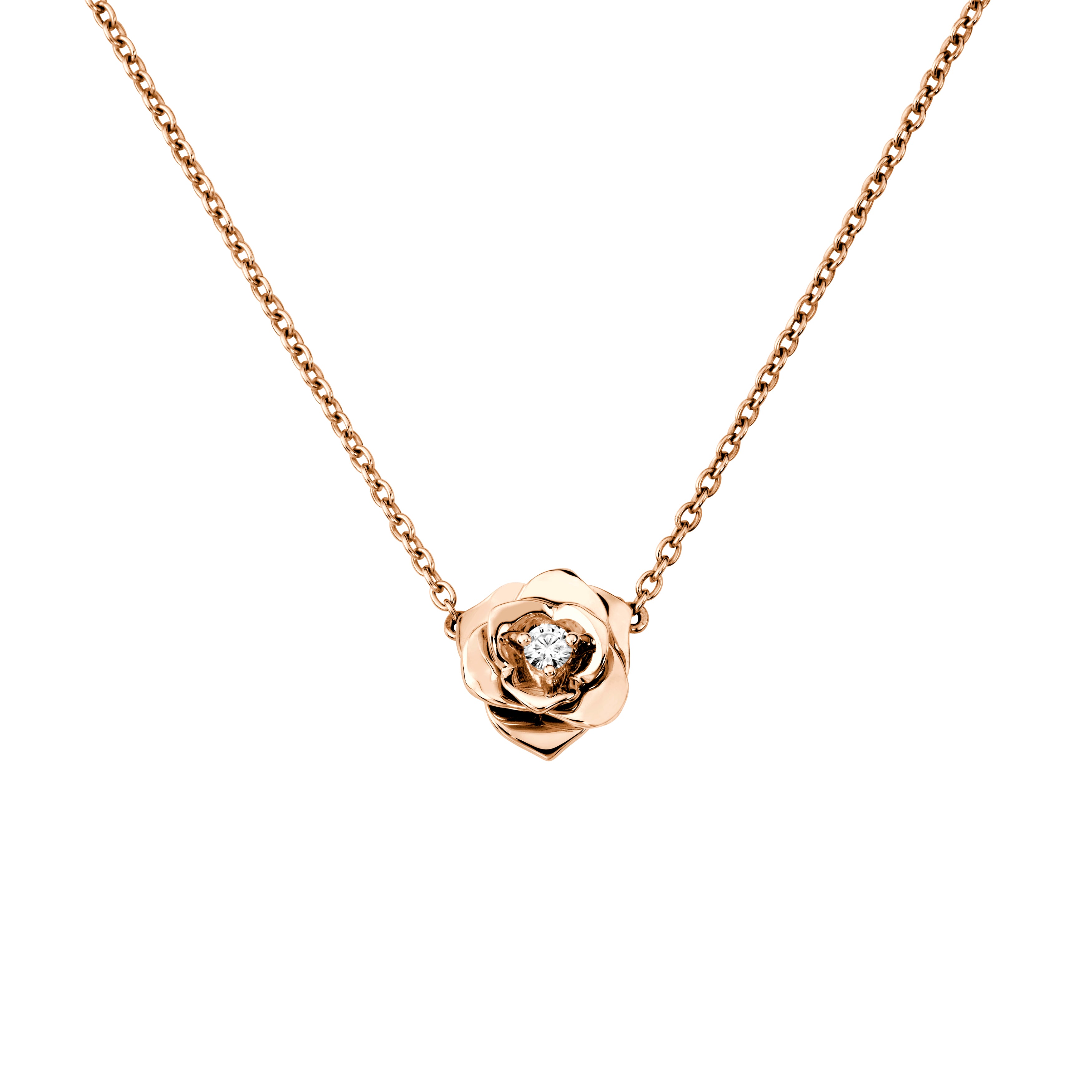 Piaget Rose 18k White Gold Diamond Pendant