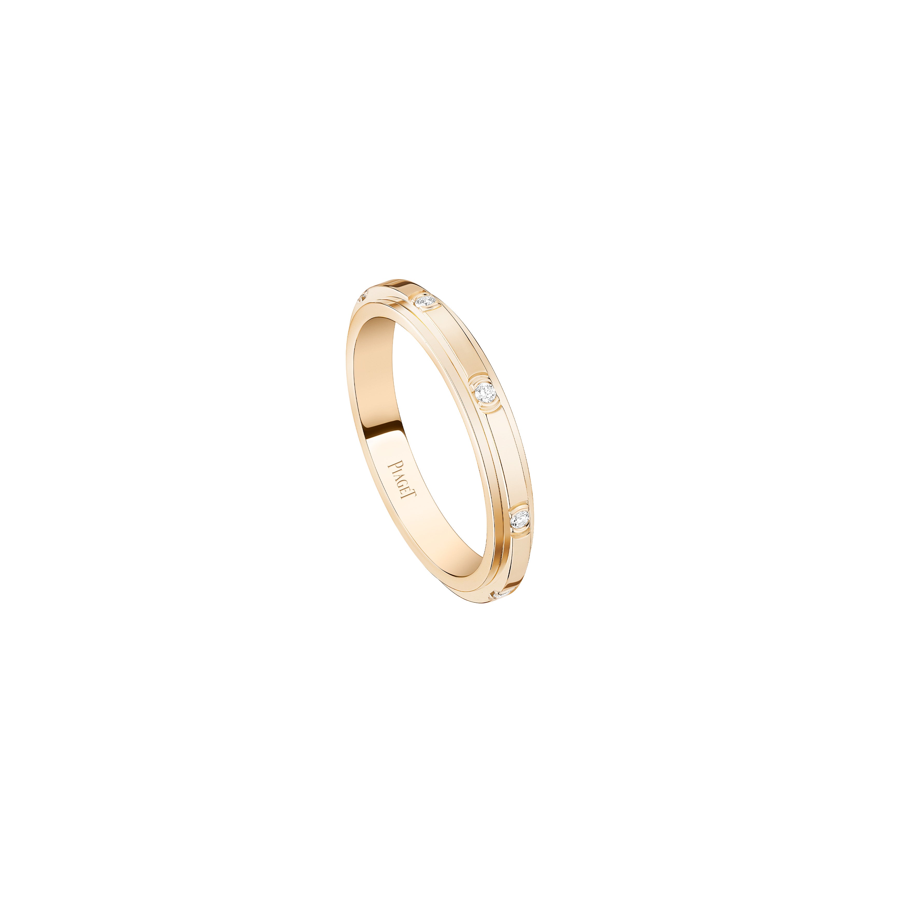 Piaget Posession 18k Rose Gold Diamond Spinner Ring G34P3M50