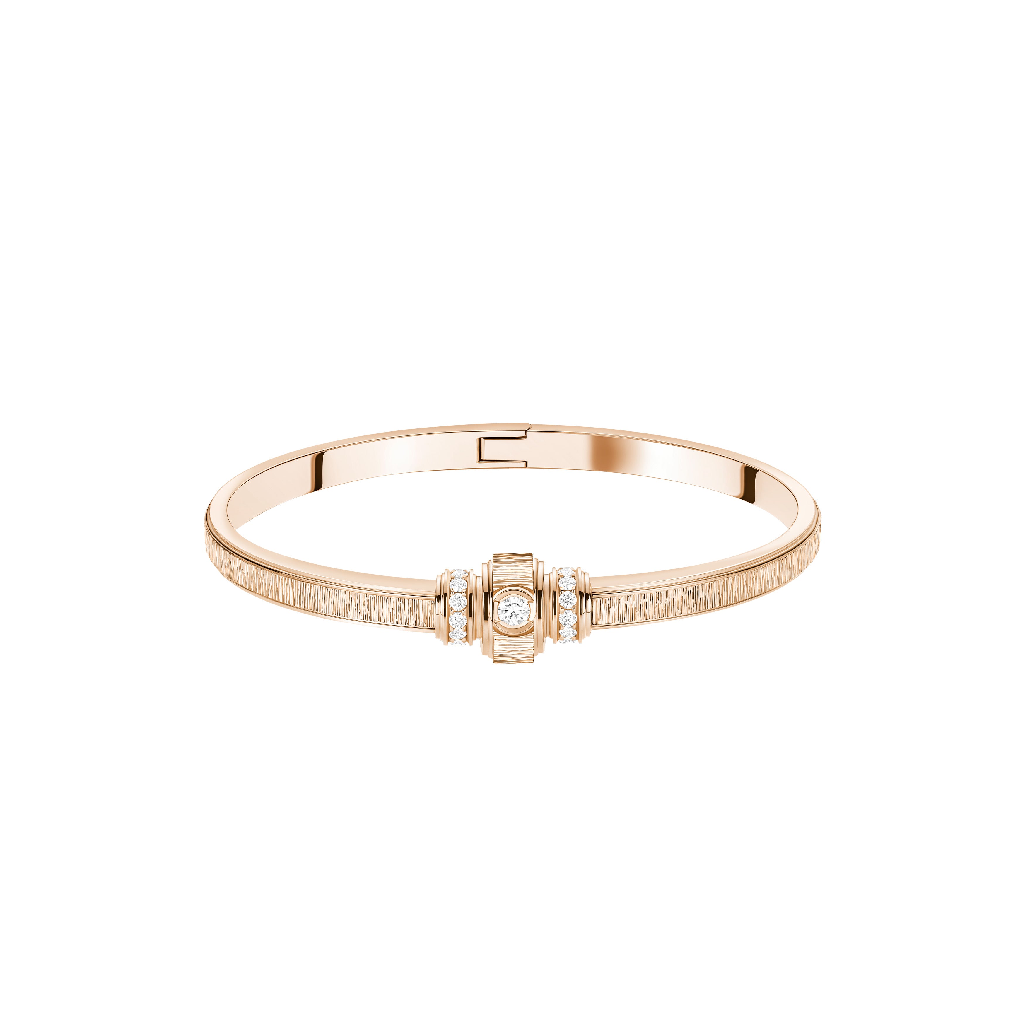 Piaget Possession "Decor Palace" 18k Rose Gold Diamond Bangle Bracelet