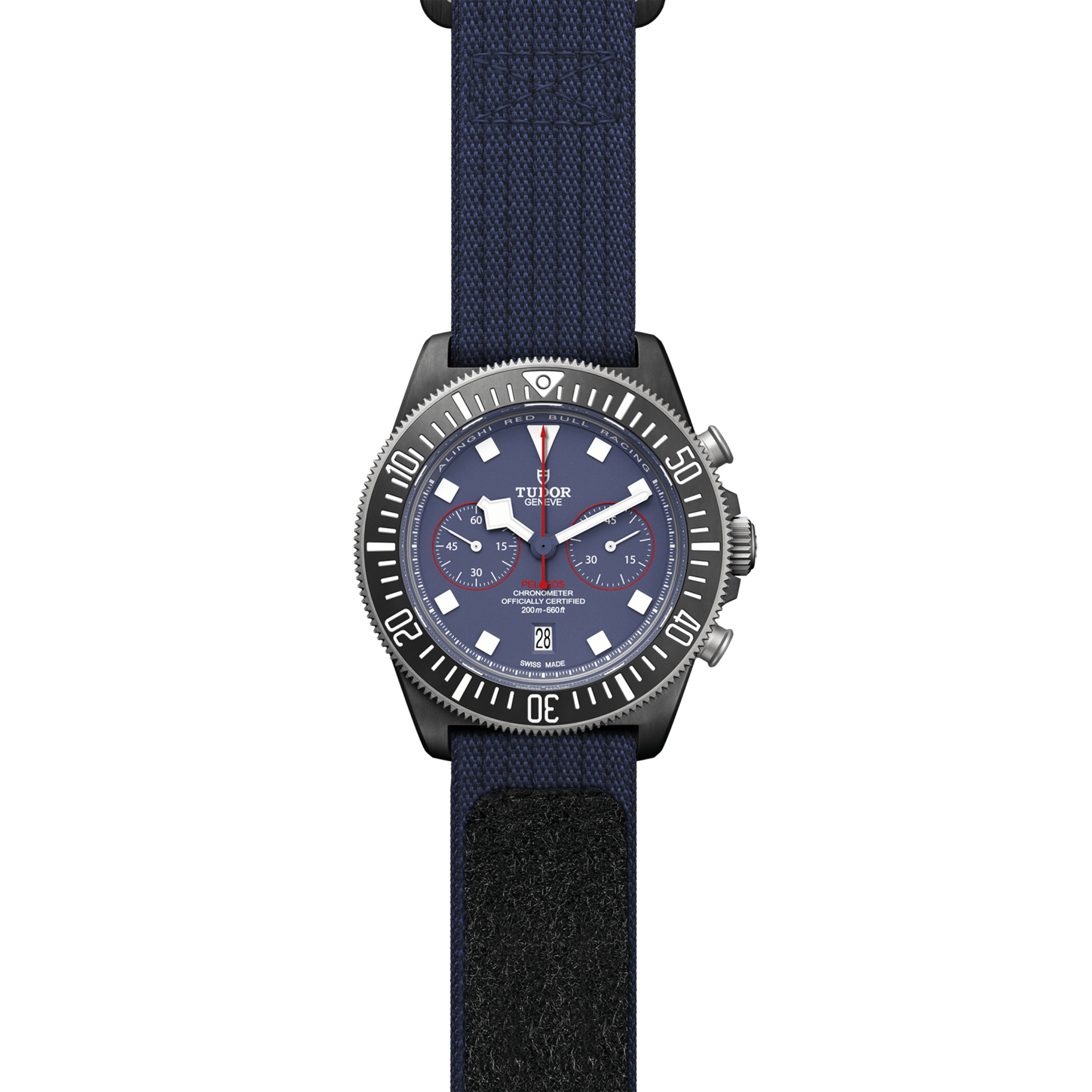 Tudor Pelagos FXD Chrono Alinghi Red Bull Racing Watch, 43mm Blue DIal, M25807KN-0001