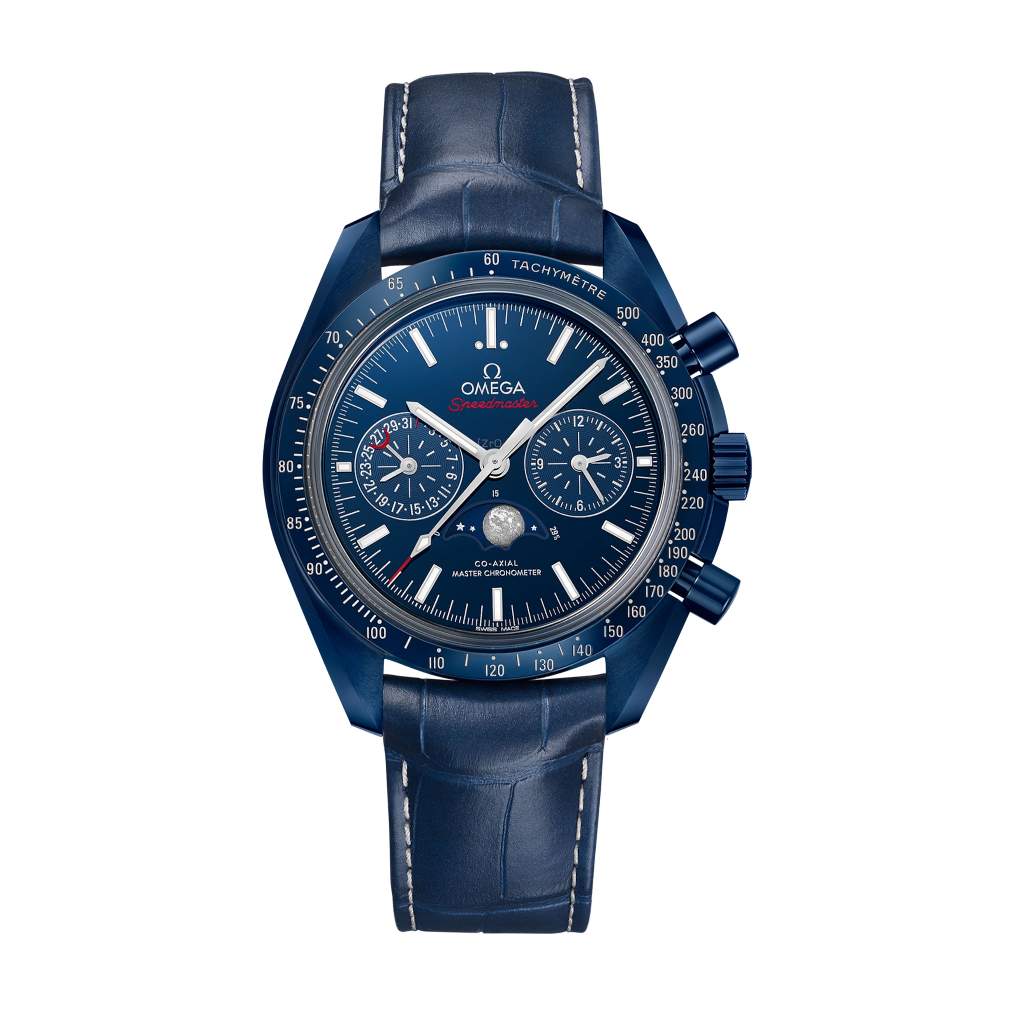 Omega Speedmaster Moonphase Blue Side of the Moon Watch, 44mm Blue Dial, 304.93.44.52.03.001