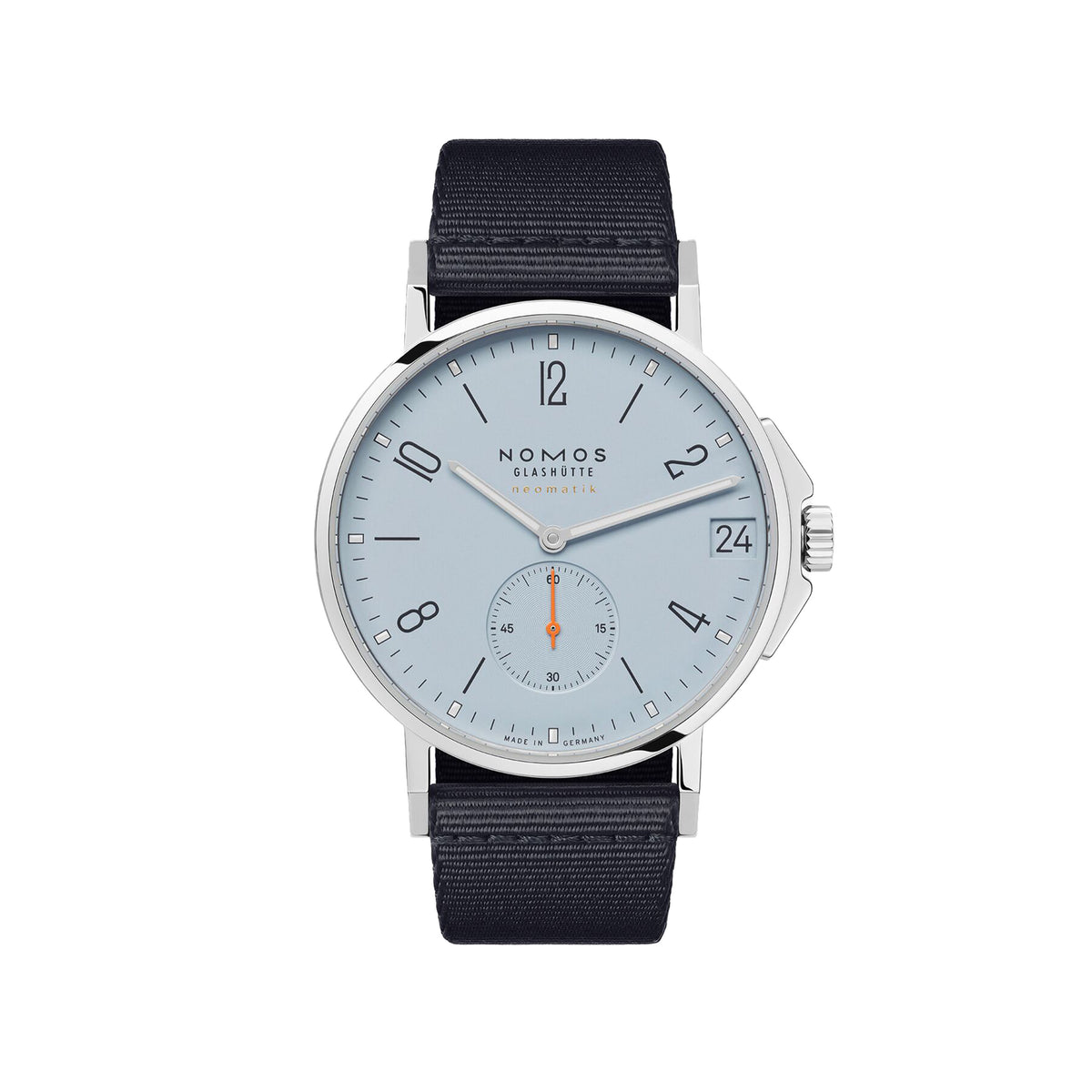 Nomos Glashutte Ahoi 38 Date Sky Watch, 38.5mm Blue Dial, 526