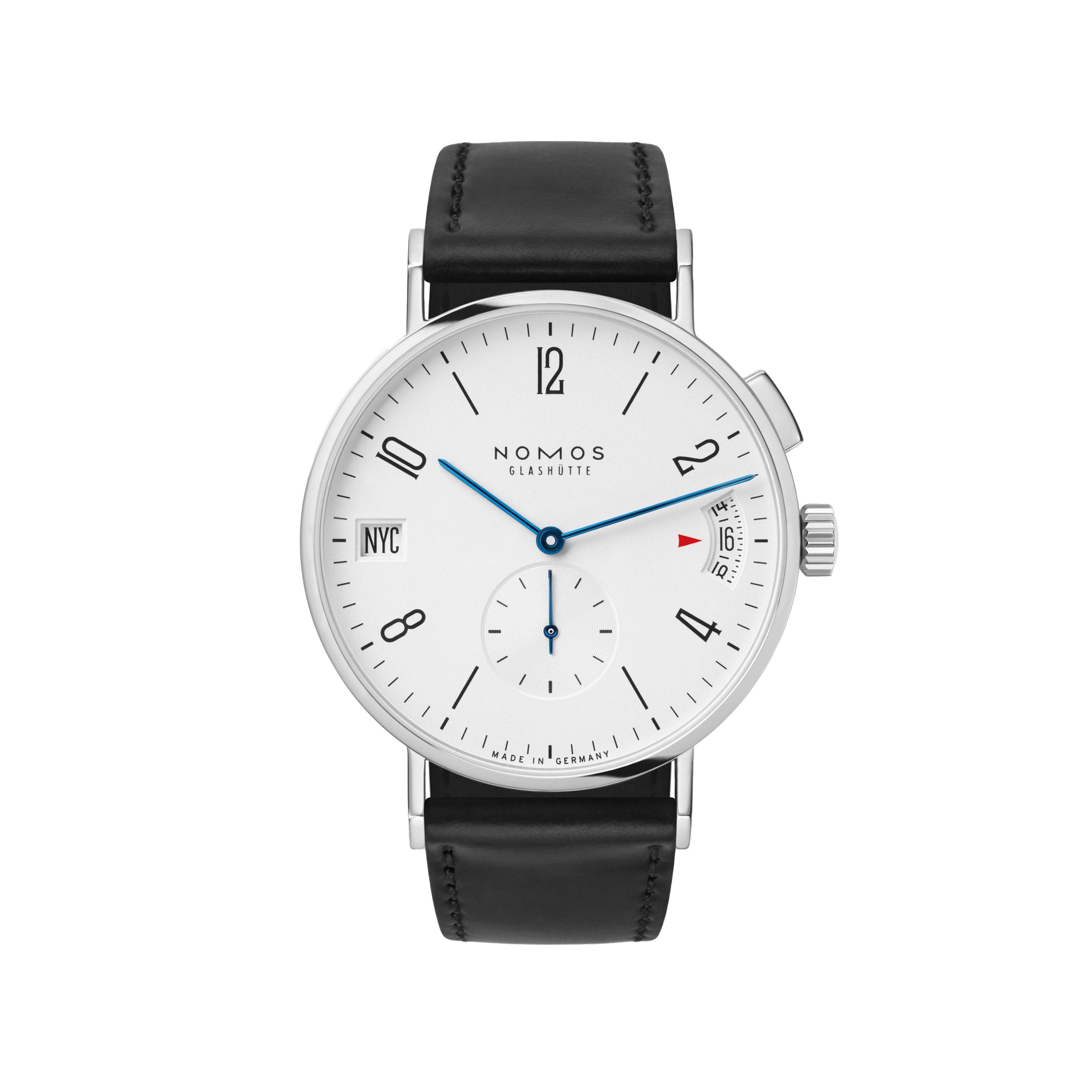Nomos Glashutte Tangomat GMT Watch, 40mm Silver Dial, 635