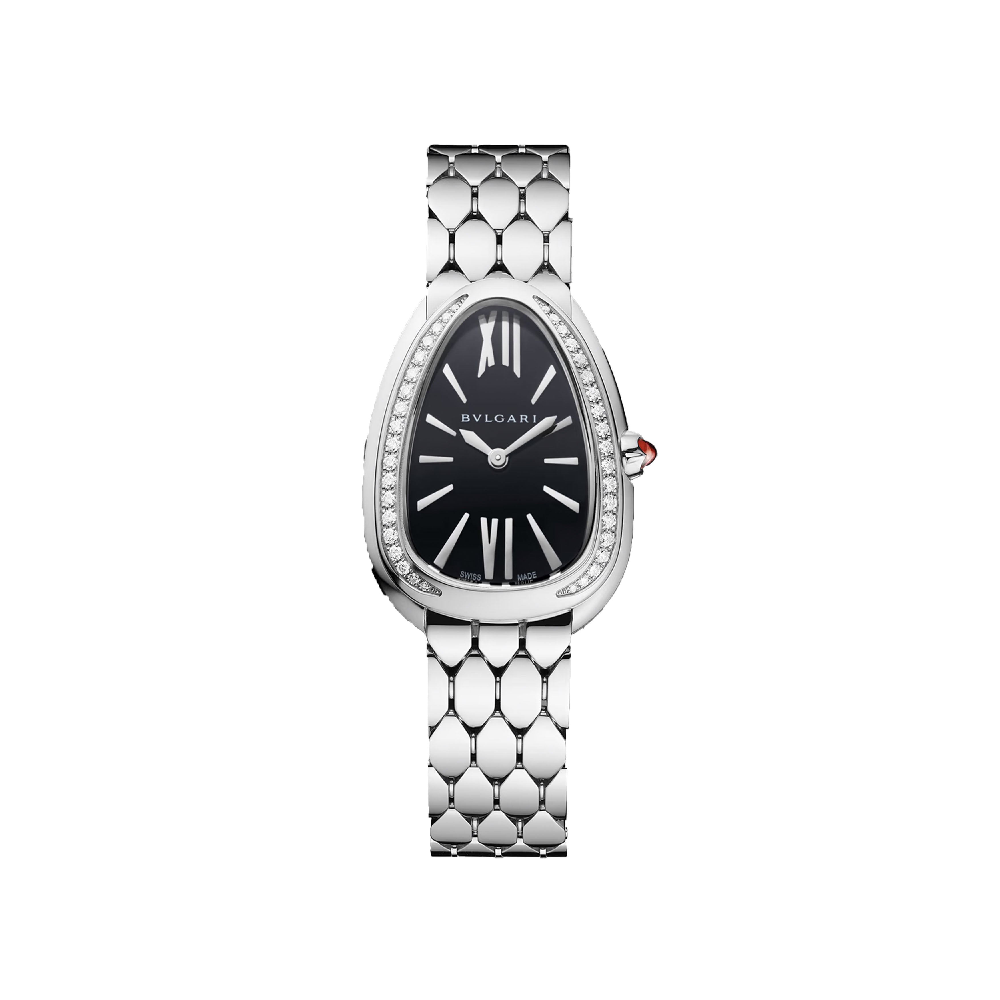 Bulgari Serpenti Seduttori Watch, 33mm Black Dial, 103950