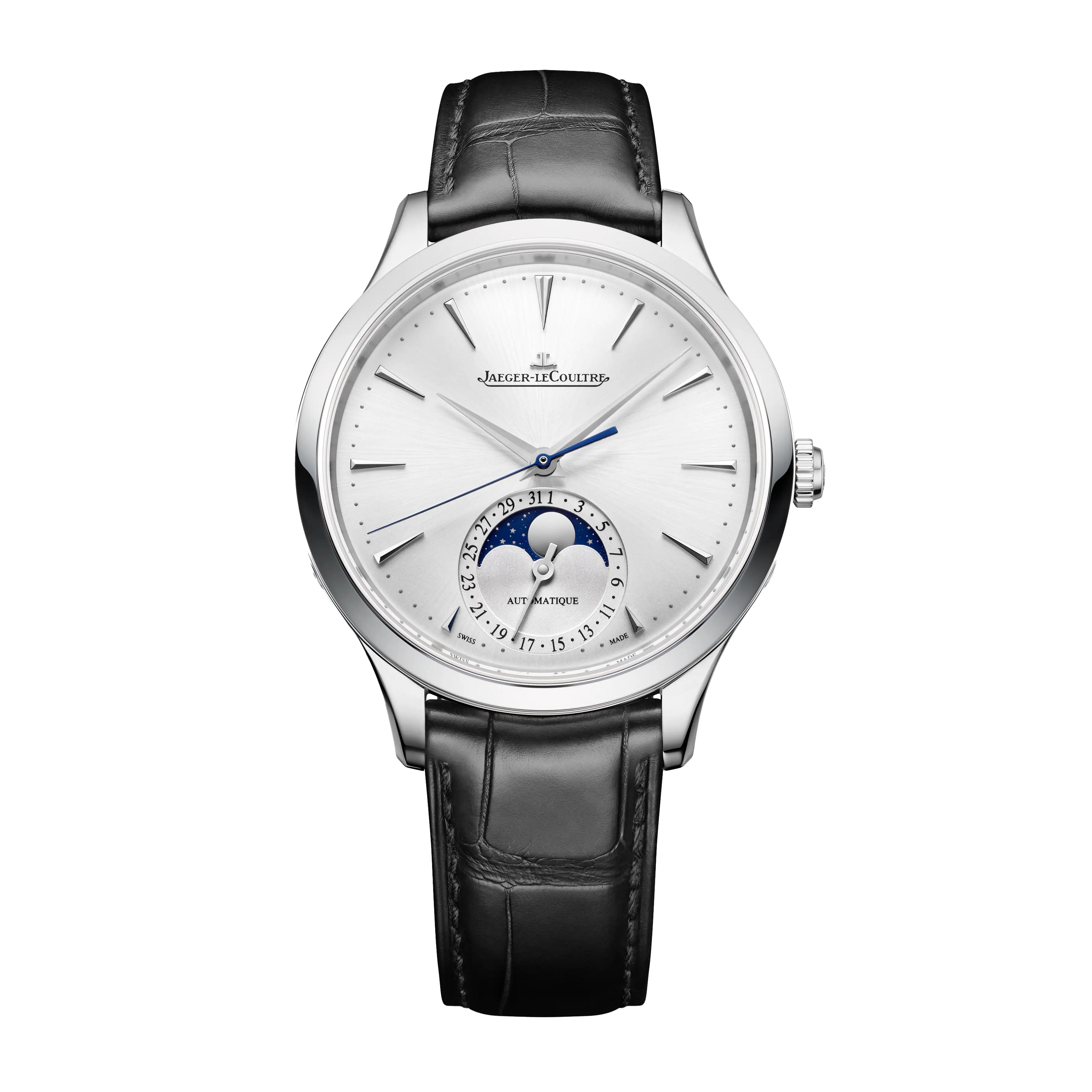 Jaeger-LeCoultre Master Ultra Thin Moon Watch, 36mm Silver Dial, Q1248421