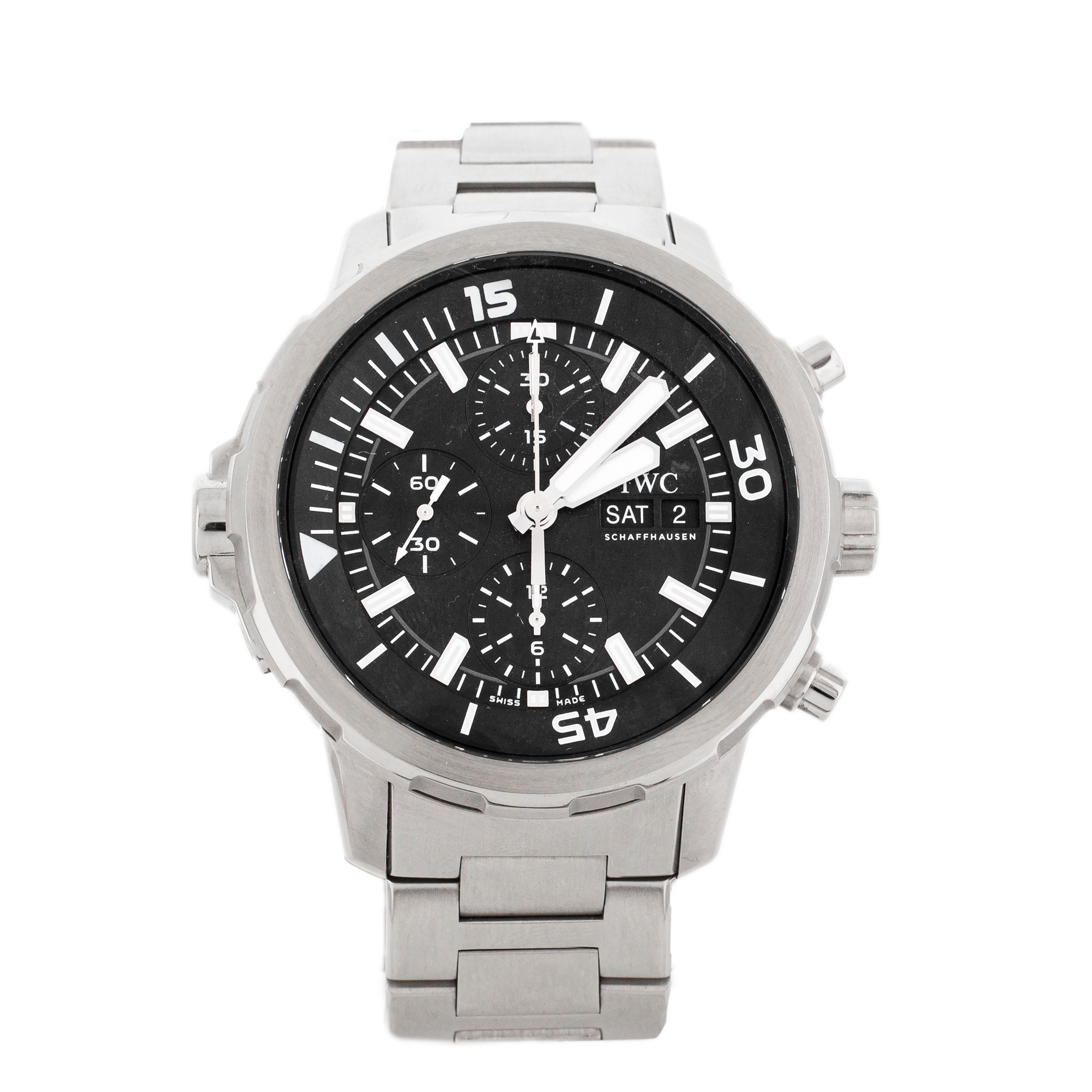 IWC Aquatimer Chronograph Stainless Steel Black Dial 44mm IW376804
