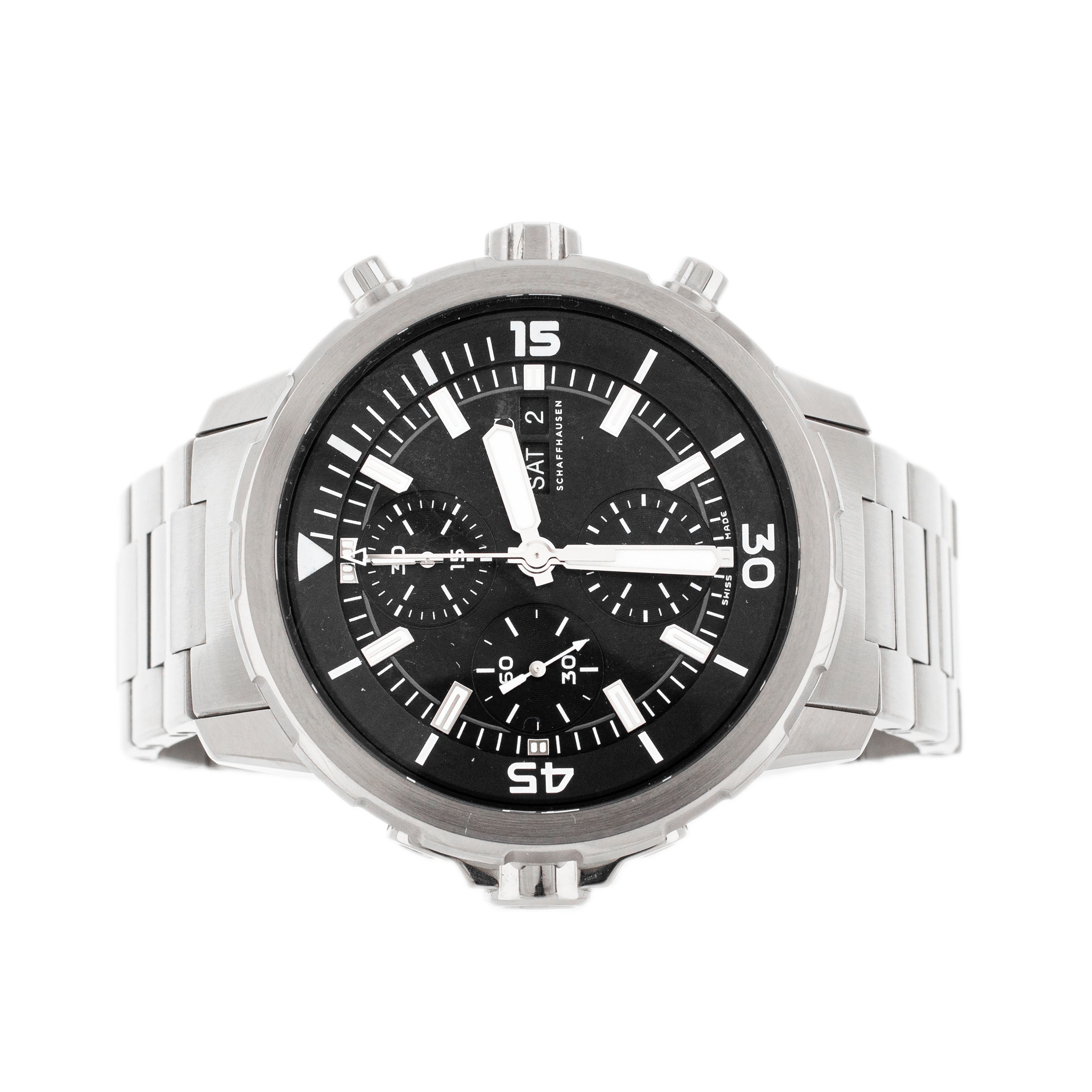 IWC Aquatimer Chronograph Stainless Steel Black Dial 44mm IW376804