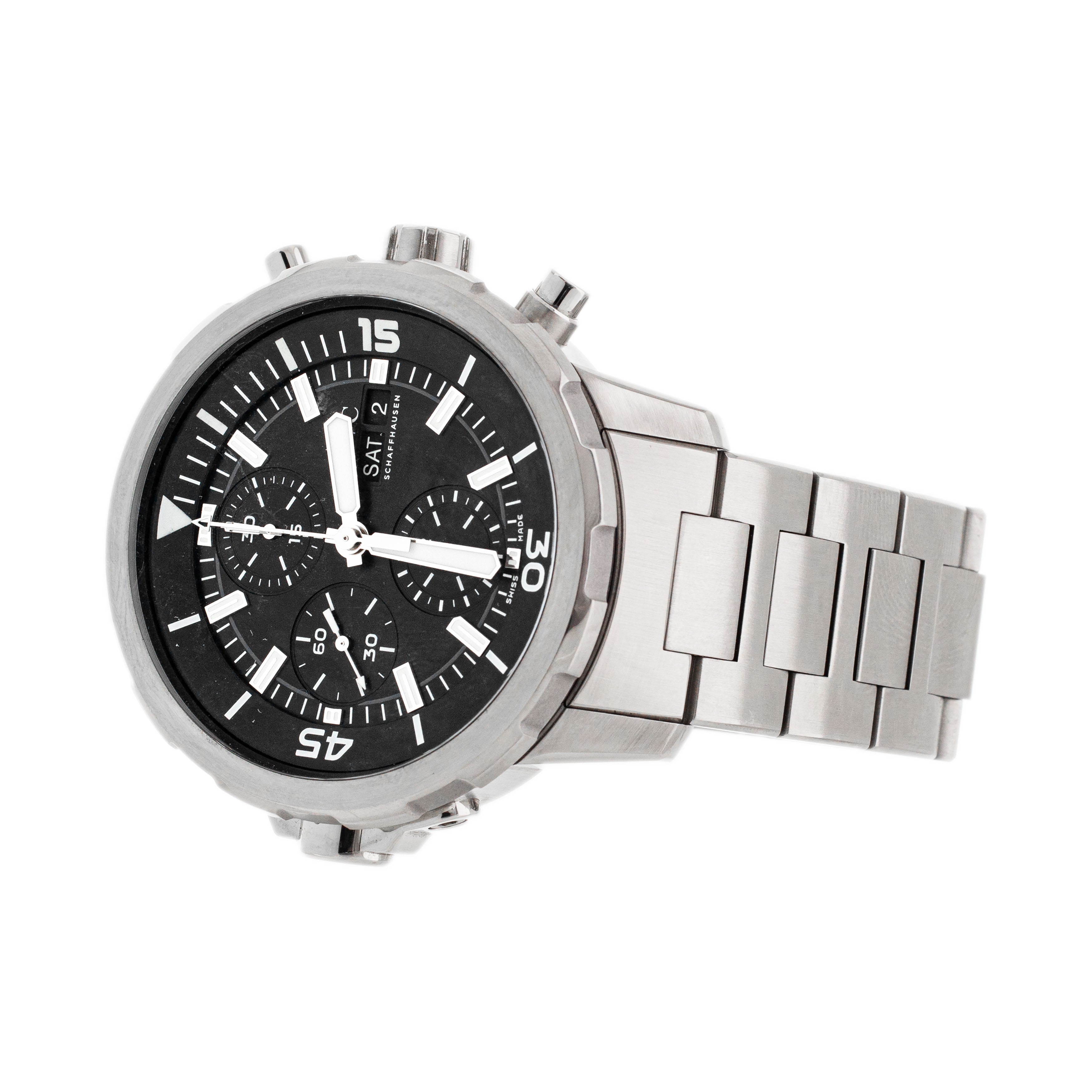 IWC Aquatimer Chronograph Stainless Steel Black Dial 44mm IW376804