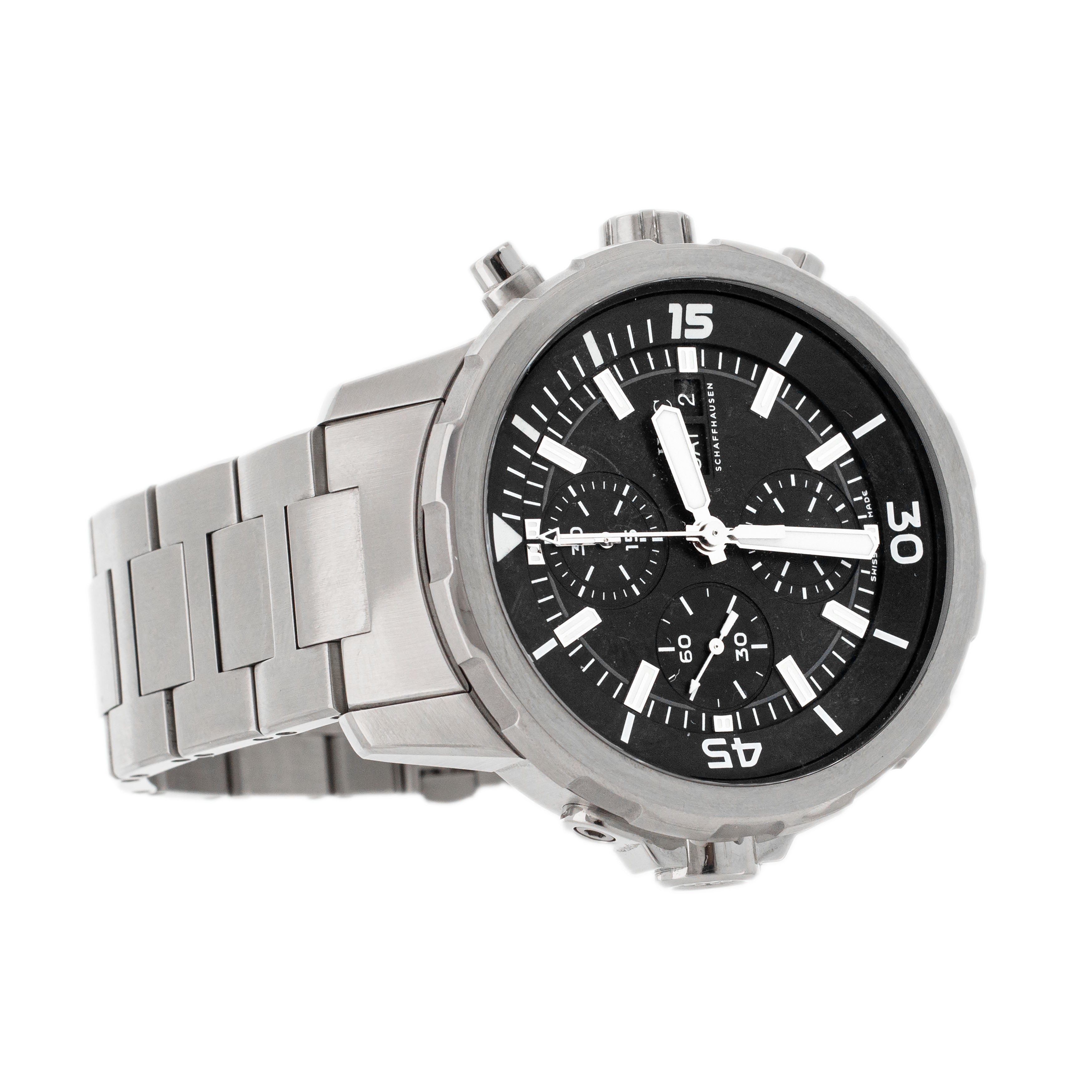 IWC Aquatimer Chronograph Stainless Steel Black Dial 44mm IW376804