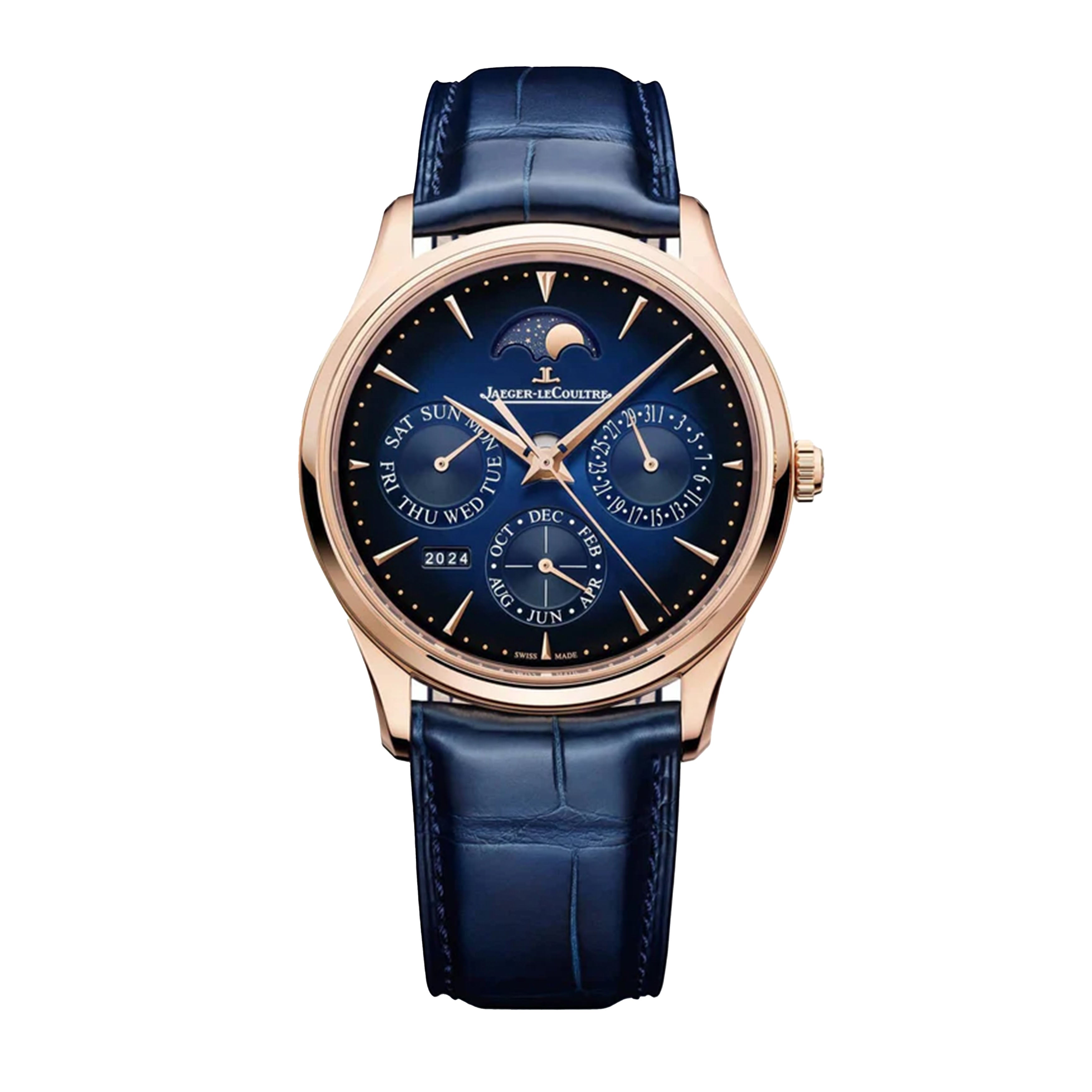 Jaeger-LeCoultre Master Ultra Thin Perpetual Calendar Watch, 39mm Blue Dial, Q114258J