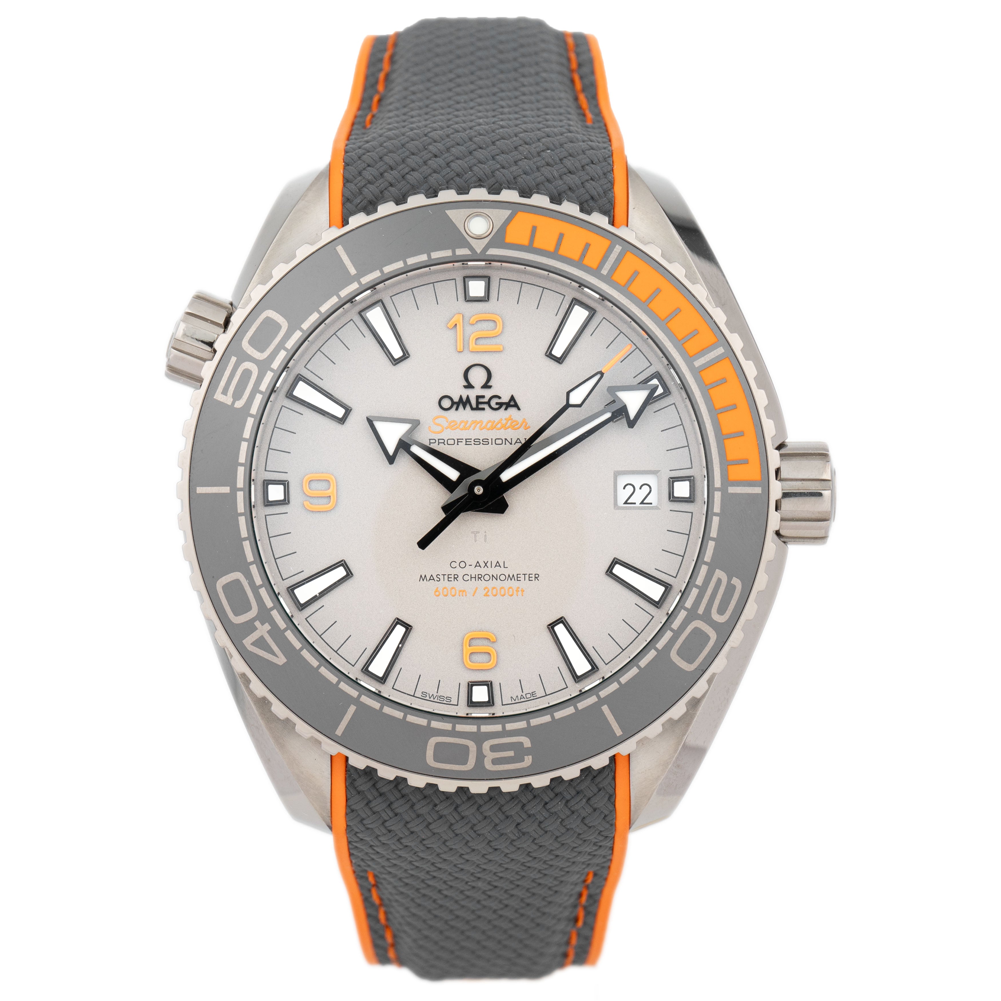 Omega Seamaster Planet Ocean 600m Titanium Gray Dial 43.5mm 215.92.44.21.99.001 Full Set