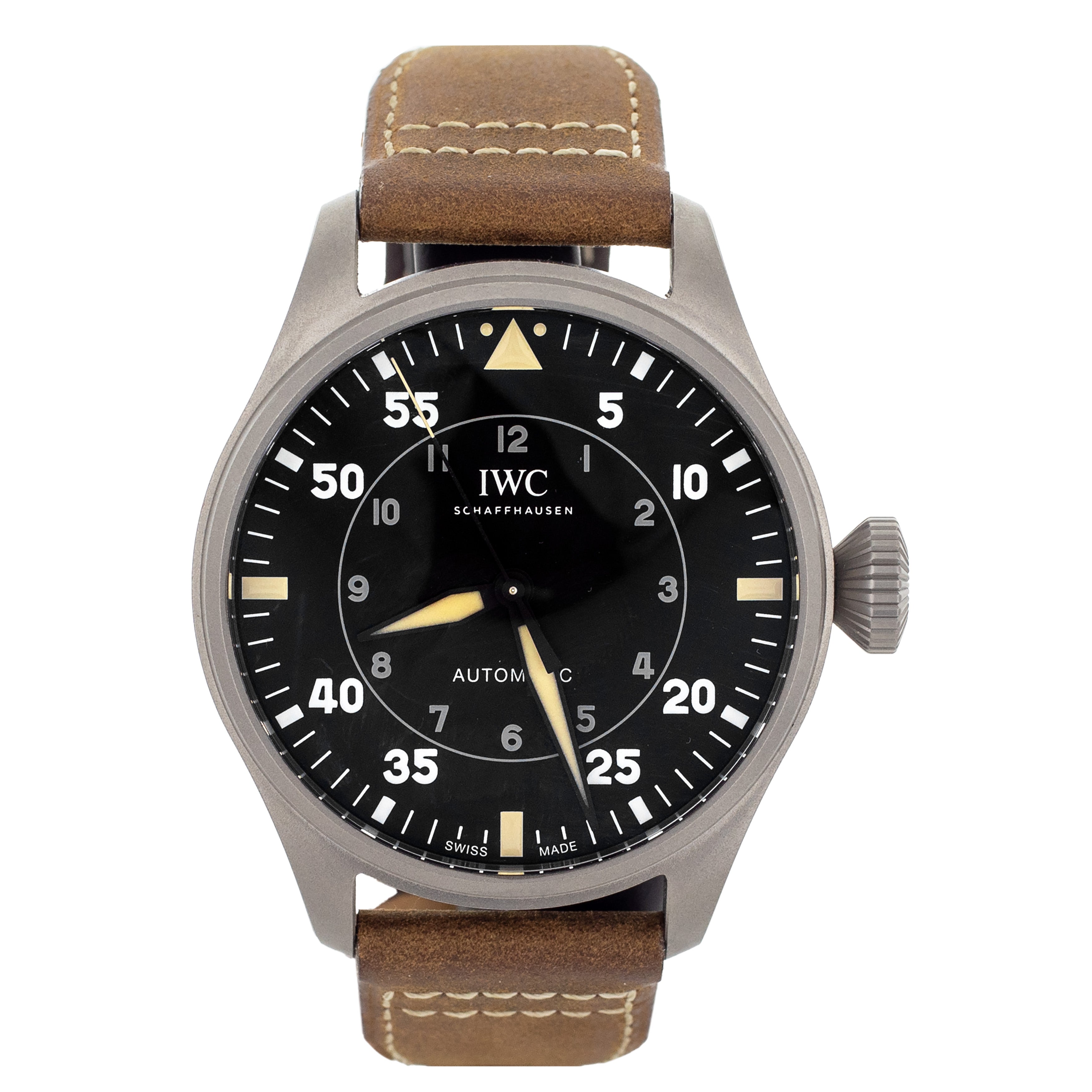 IWC Big Pilot's Watch 43 Spitfire Titanium Black Dial 43mm IW329701 Full Set