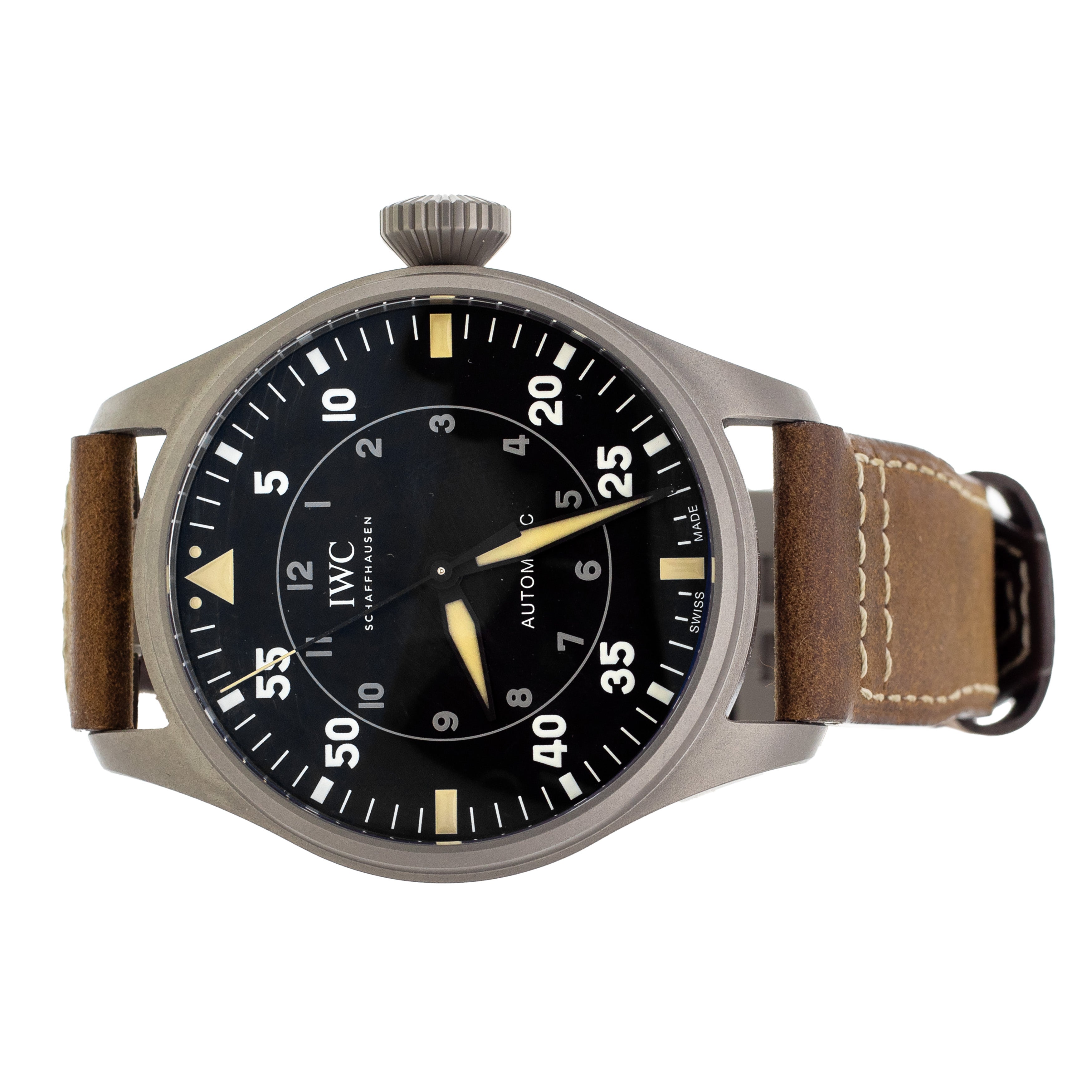 IWC Big Pilot's Watch 43 Spitfire Titanium Black Dial 43mm IW329701 Full Set