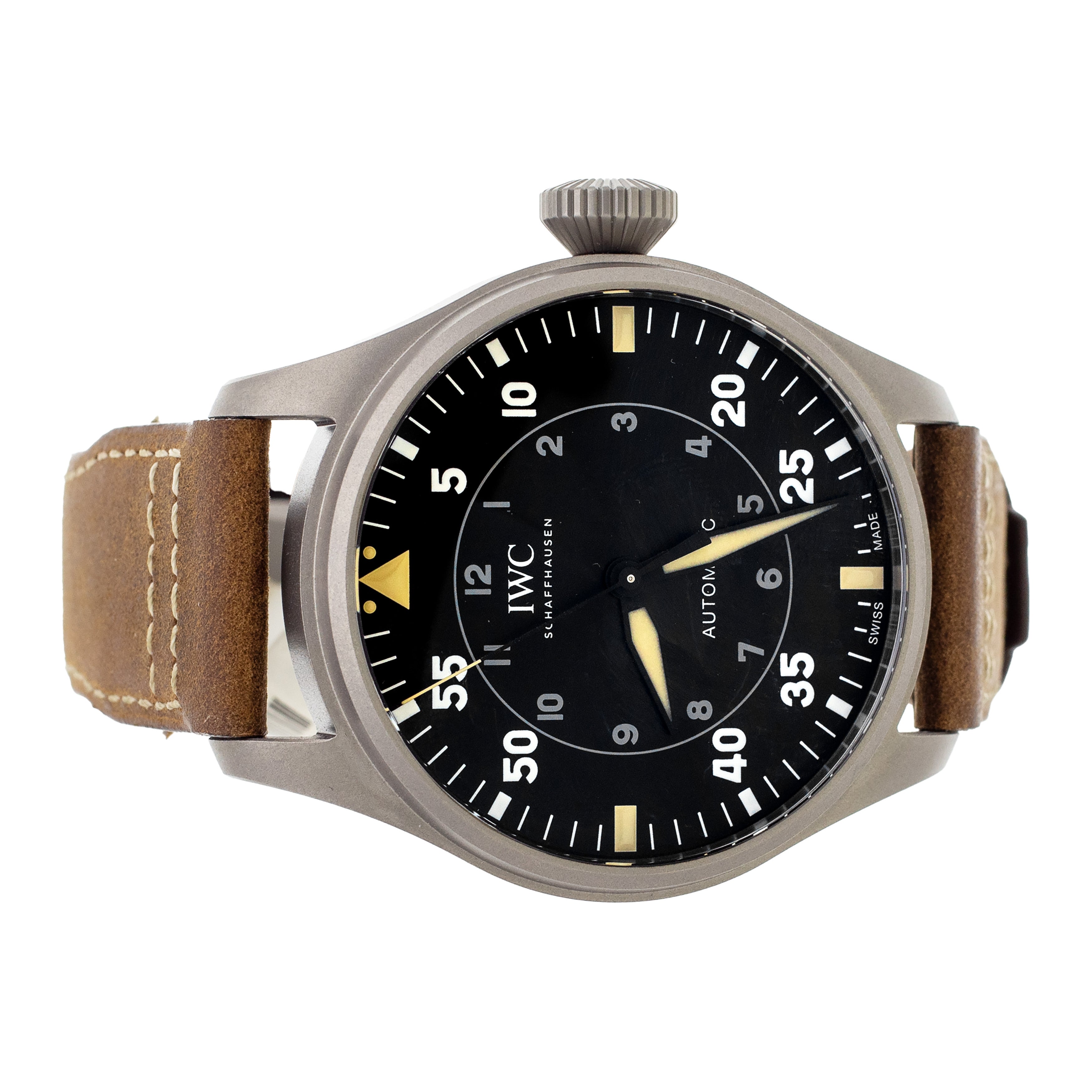 IWC Big Pilot's Watch 43 Spitfire Titanium Black Dial 43mm IW329701 Full Set