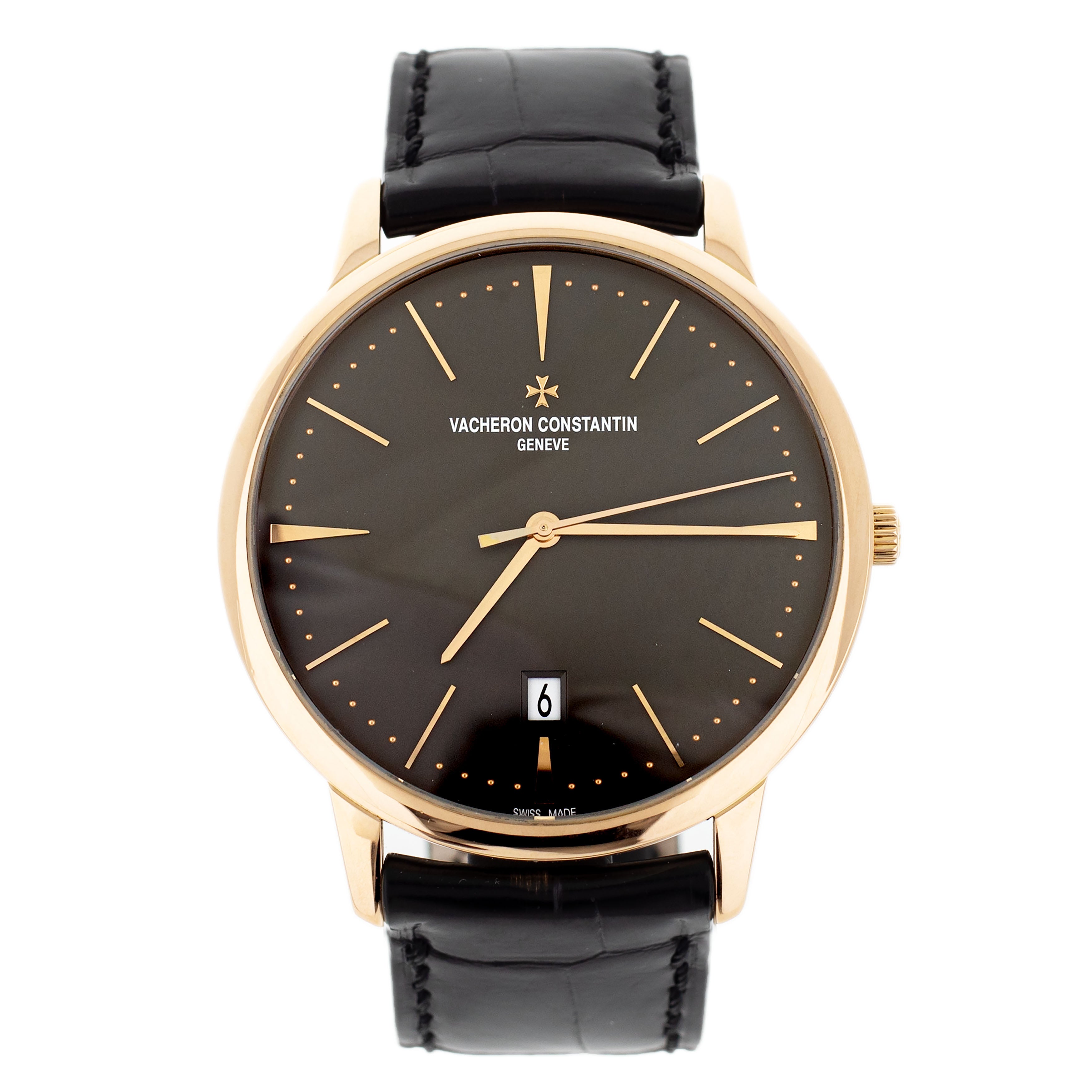 Vacheron Constantin Patrimony Rose Gold Gray Dial 42mm 85180/000r-9166 Full Set