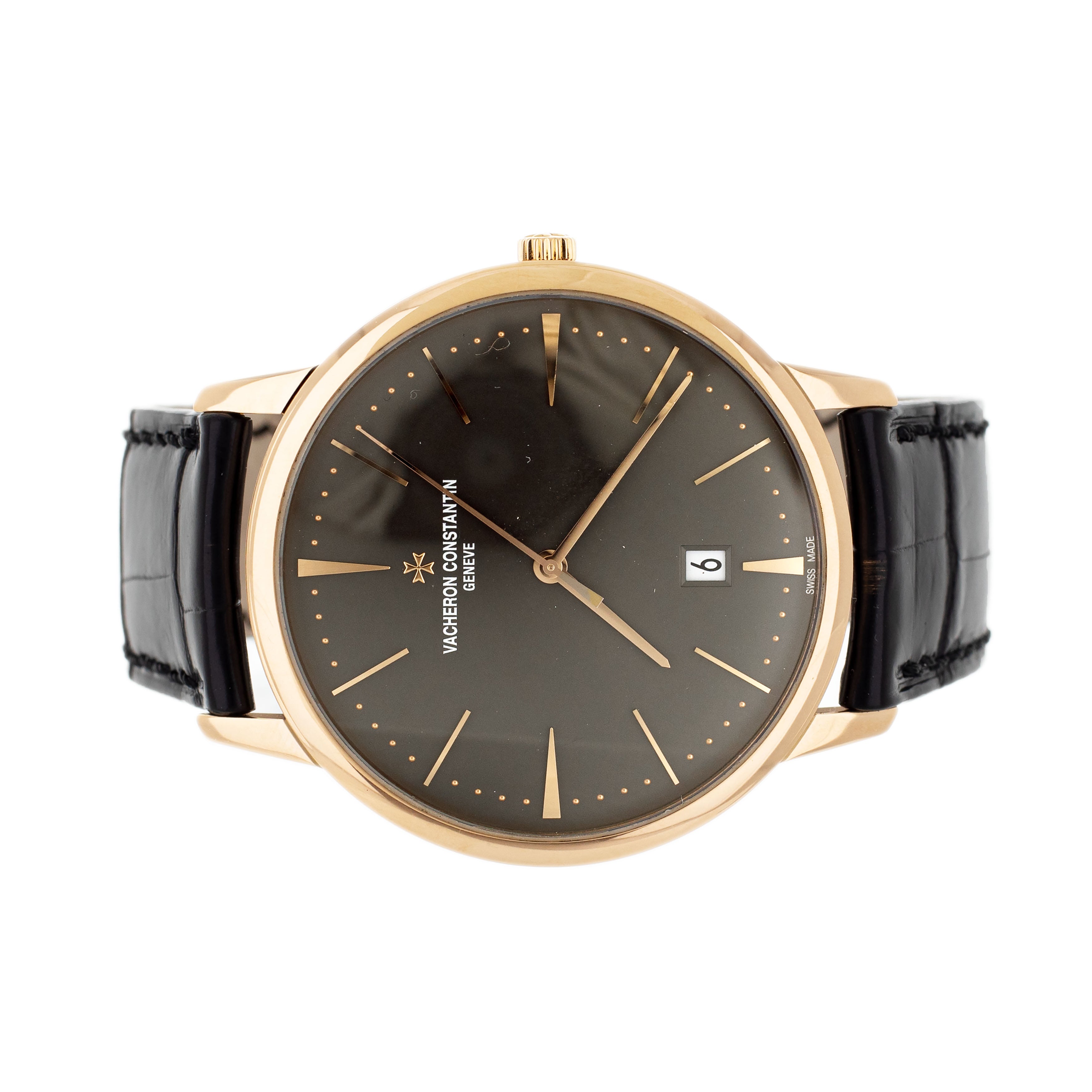 Vacheron Constantin Patrimony Rose Gold Gray Dial 42mm 85180/000r-9166 Full Set