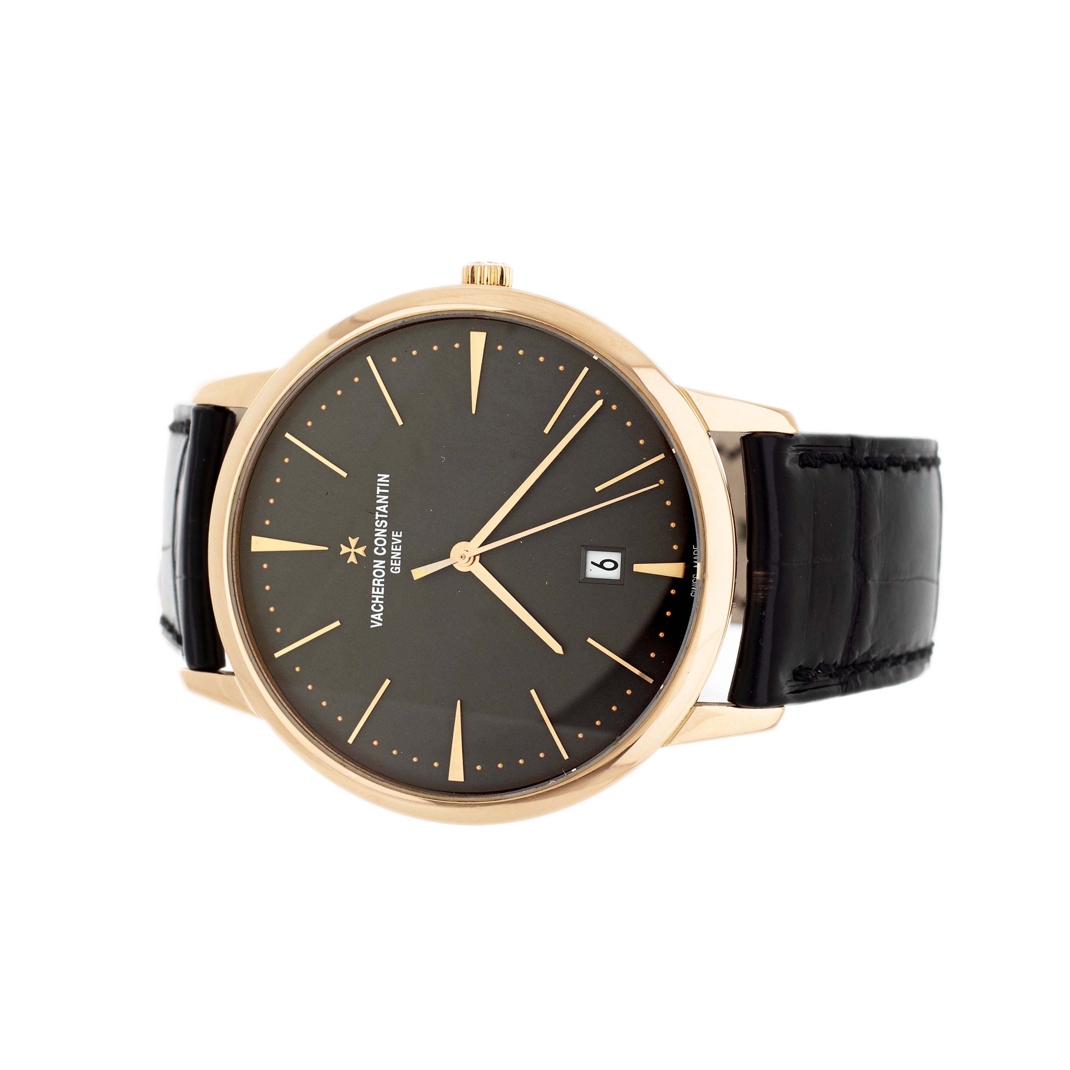 Vacheron Constantin Patrimony Rose Gold Gray Dial 42mm 85180/000r-9166 Full Set