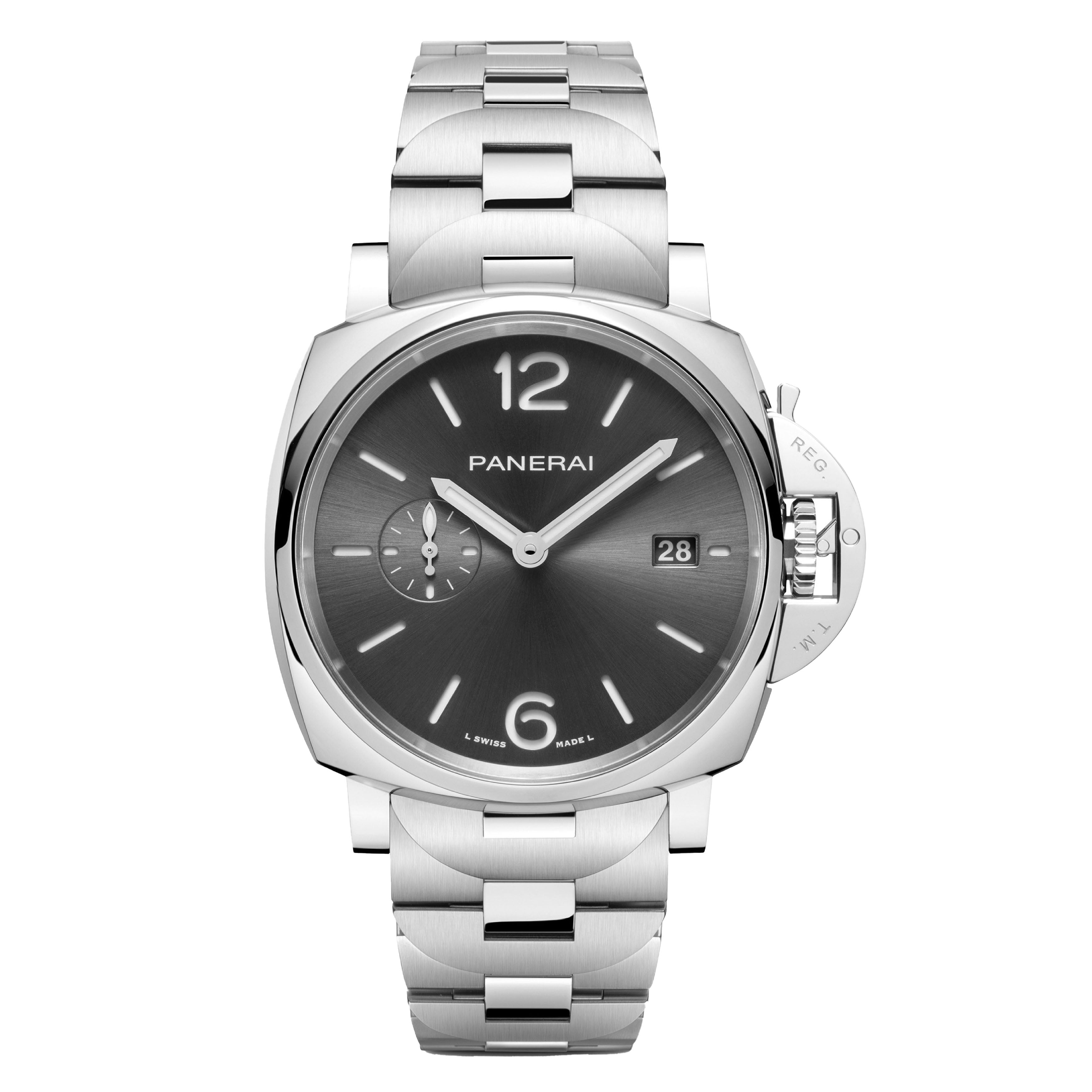 Panerai Luminor Due Watch, 42mm Gray Dial, PAM01387