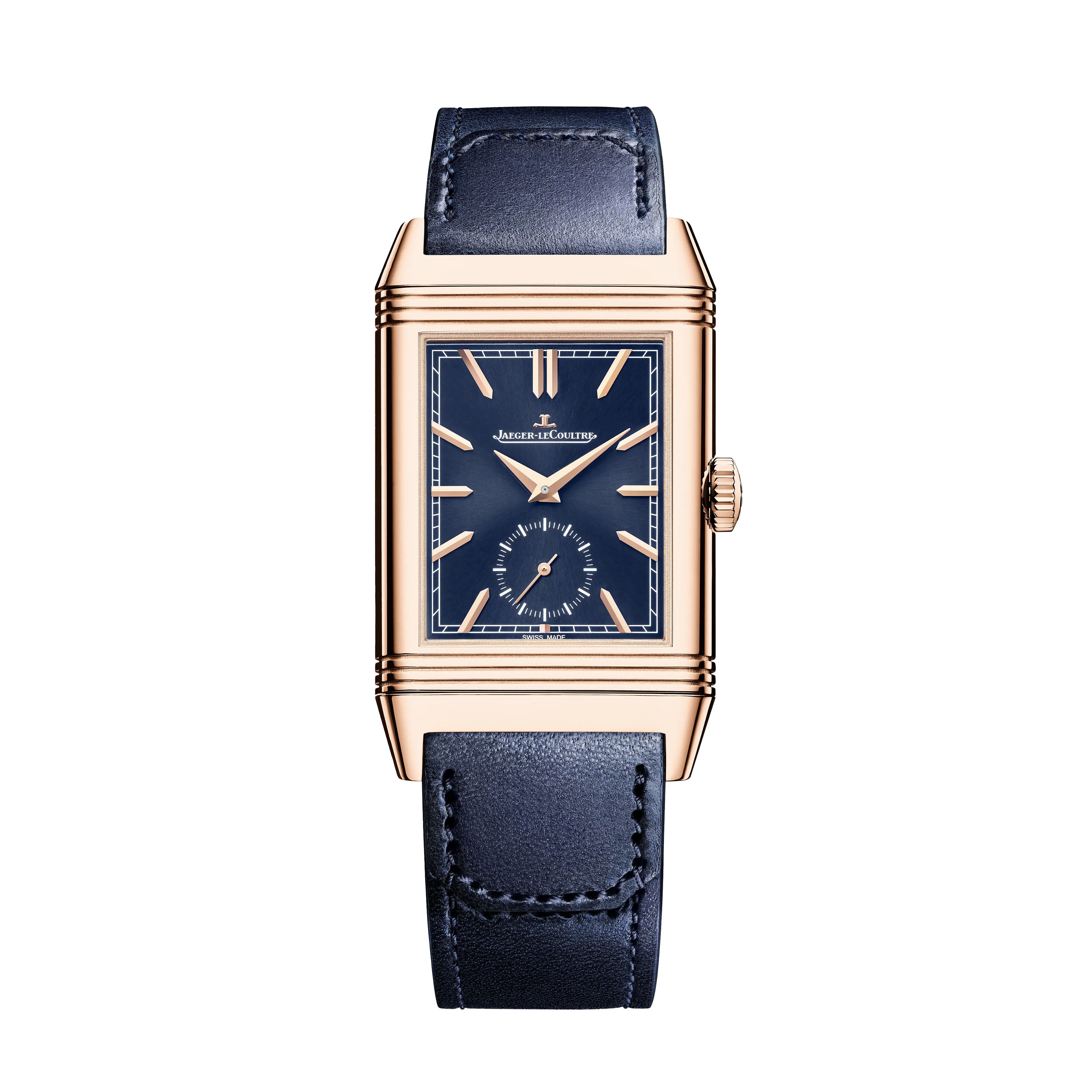 Jaeger-LeCoultre Reverso Tribute Duoface Small Seconds Watch, 47x28.3mm Blue Dial, Q3982590
