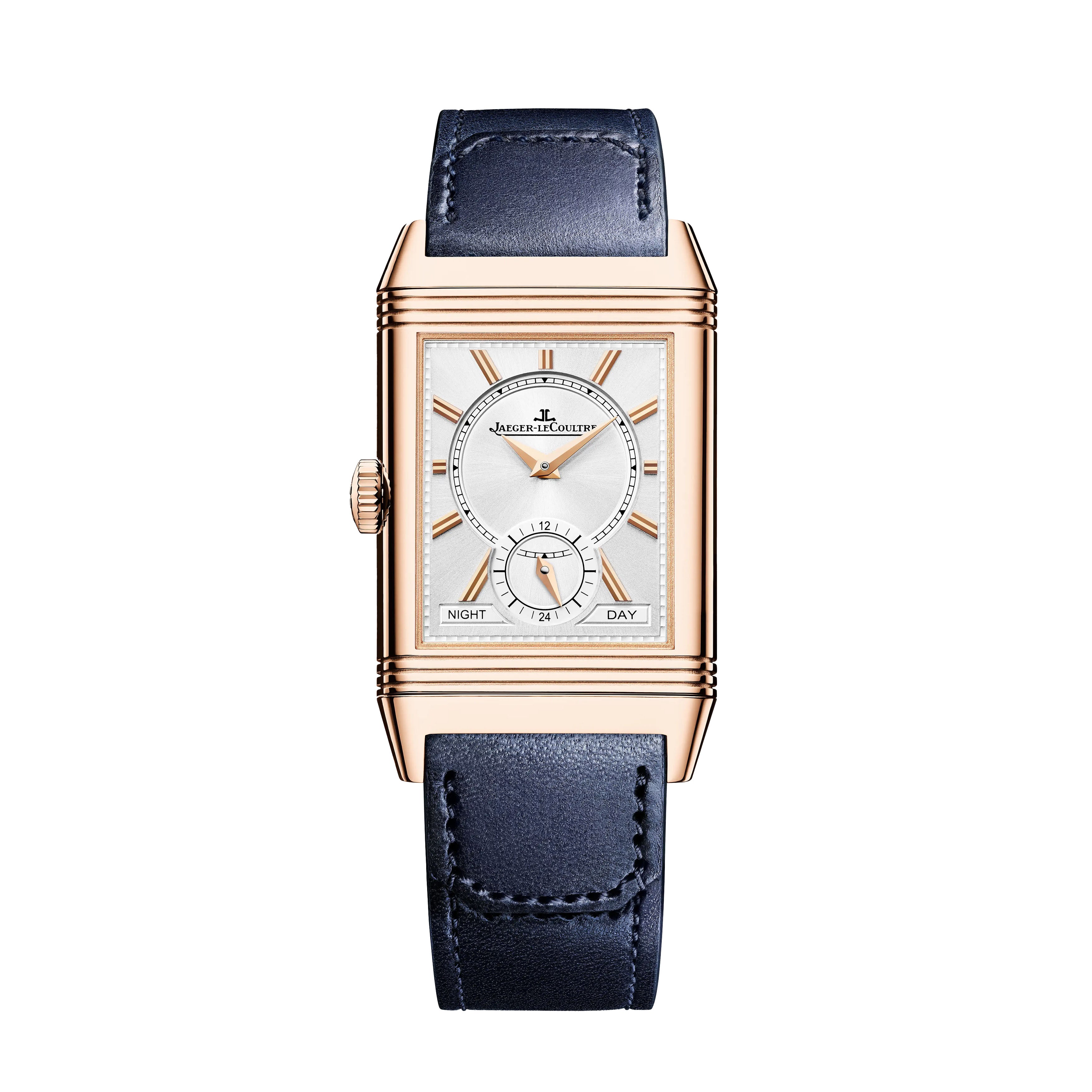Jaeger-LeCoultre Reverso Tribute Duoface Small Seconds Watch, 47x28.3mm Blue Dial, Q3982590