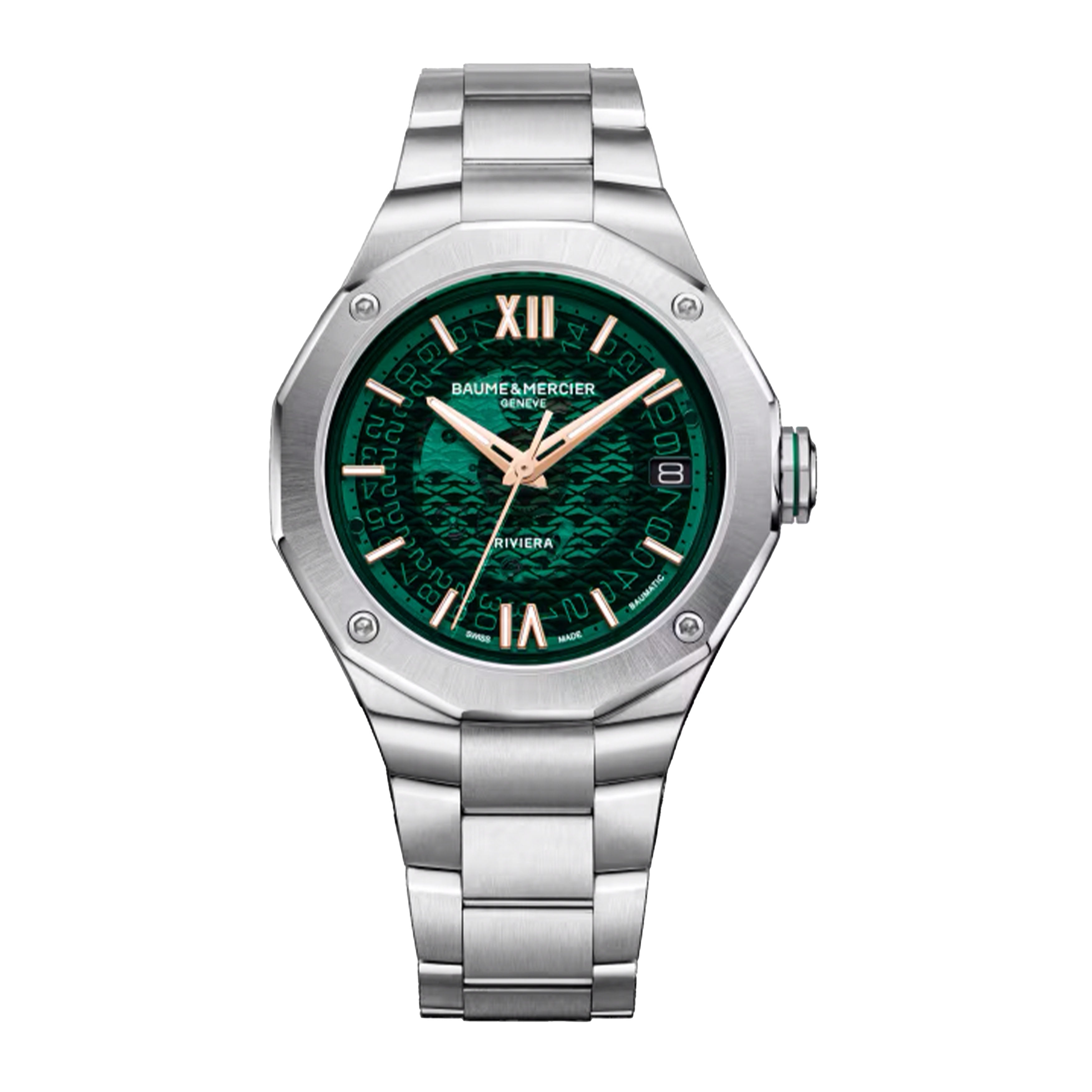 Baume & Mercier Riviera Watch, 39mm Green Dial, 10770