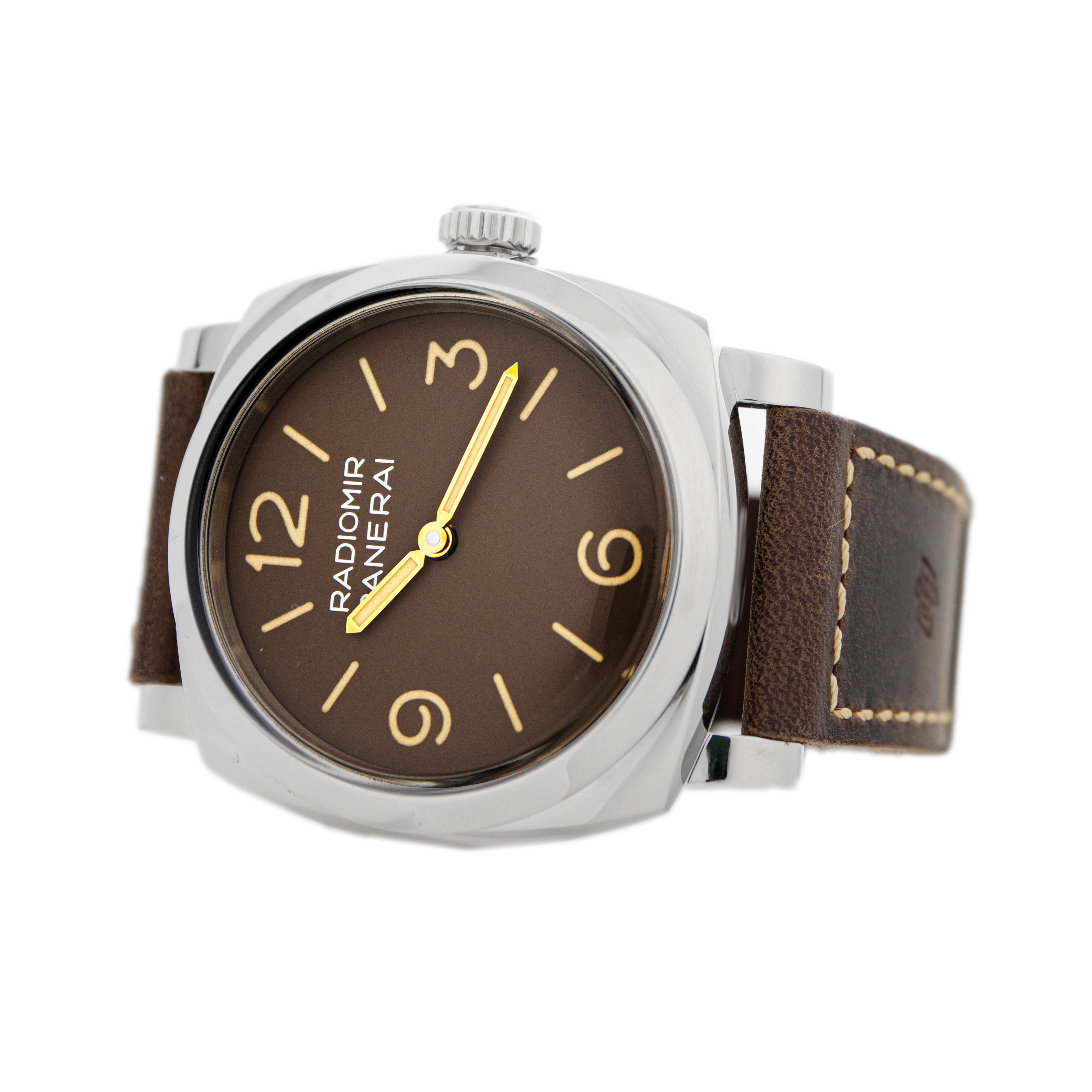 Panerai Radiomir 1940 3 Days Stainless Steel Brown Dial 45mm PAM00662 Full Set