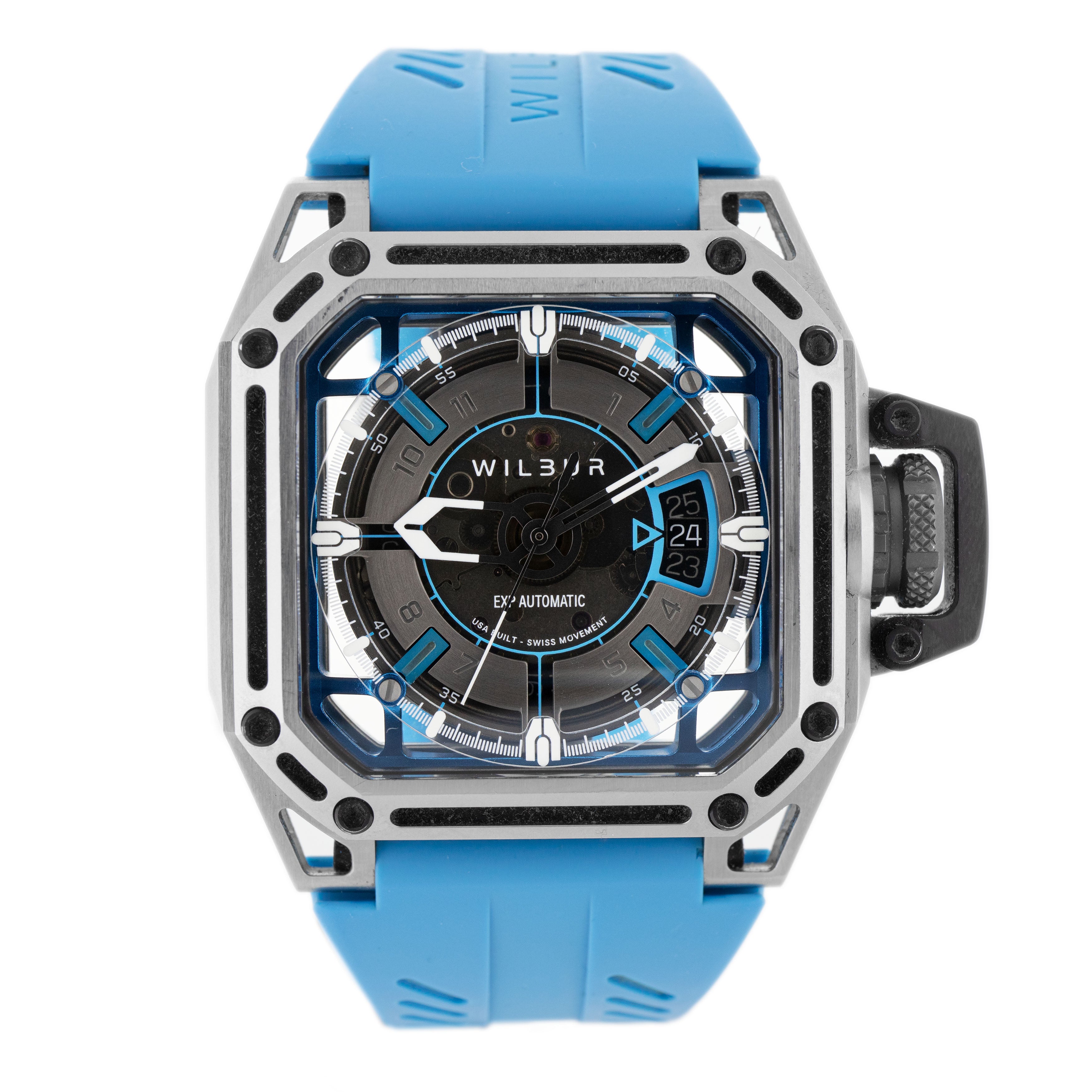 Wilbur EXP B1 Stainless Steel Skeleton Dial 41.5mm X 41.5mm EXP B1 Full Set