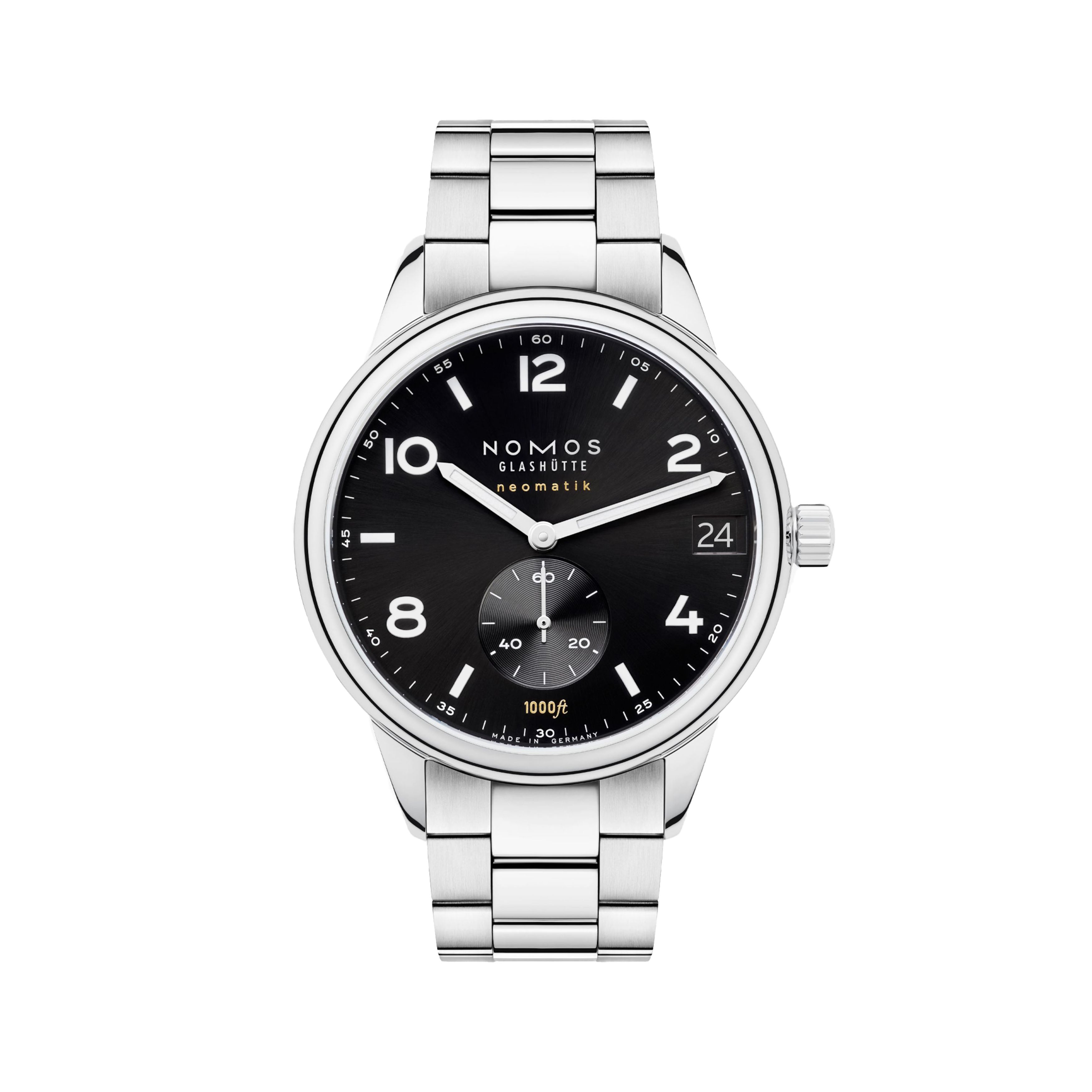 Nomos Glashutte Club Sport Neomatik 42 Date Black Watch, 42mm Black Dial, 781