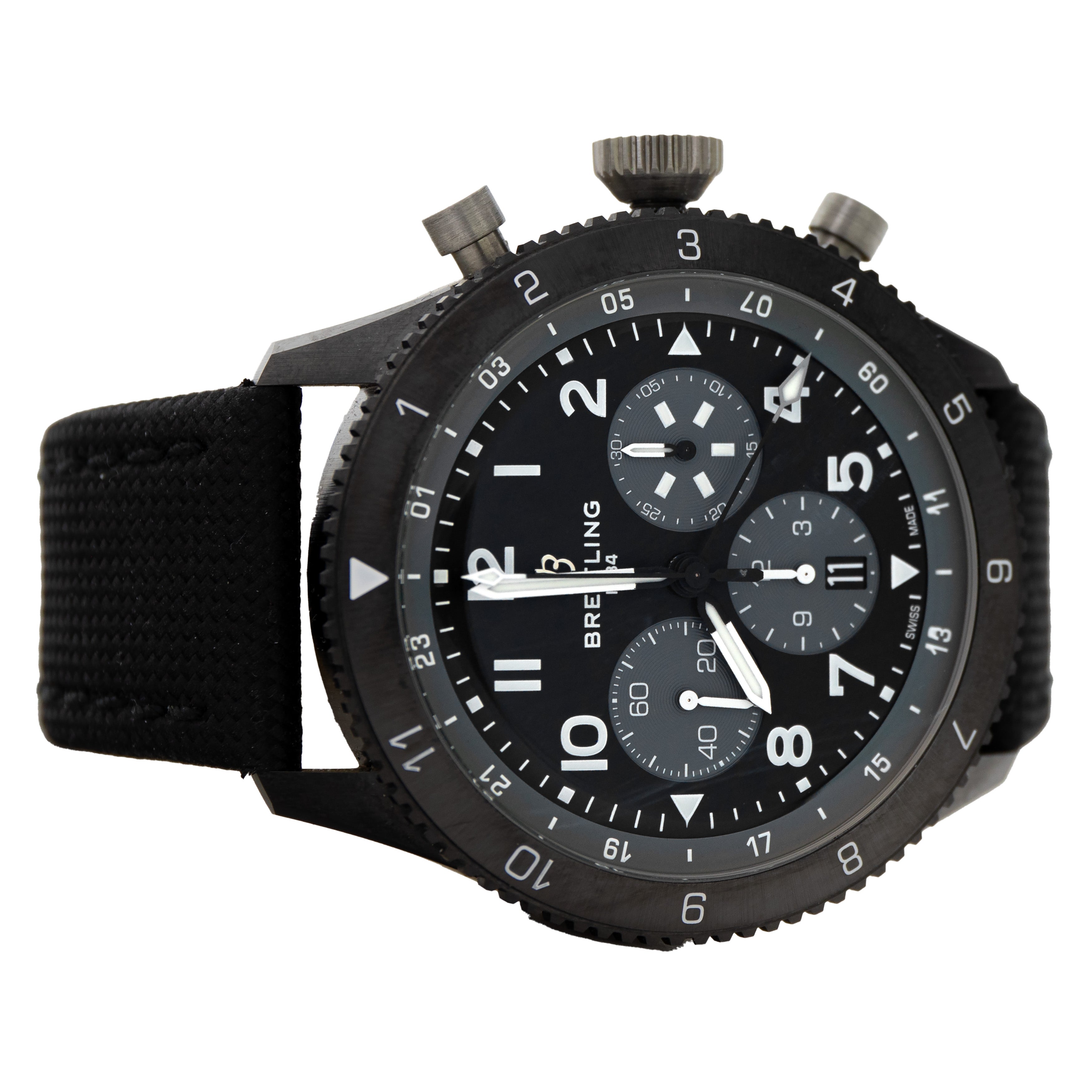 Breitling Avi B04 Chronograph GMT 46 Super Mosquito Black 46mm SB04451A1B1X1