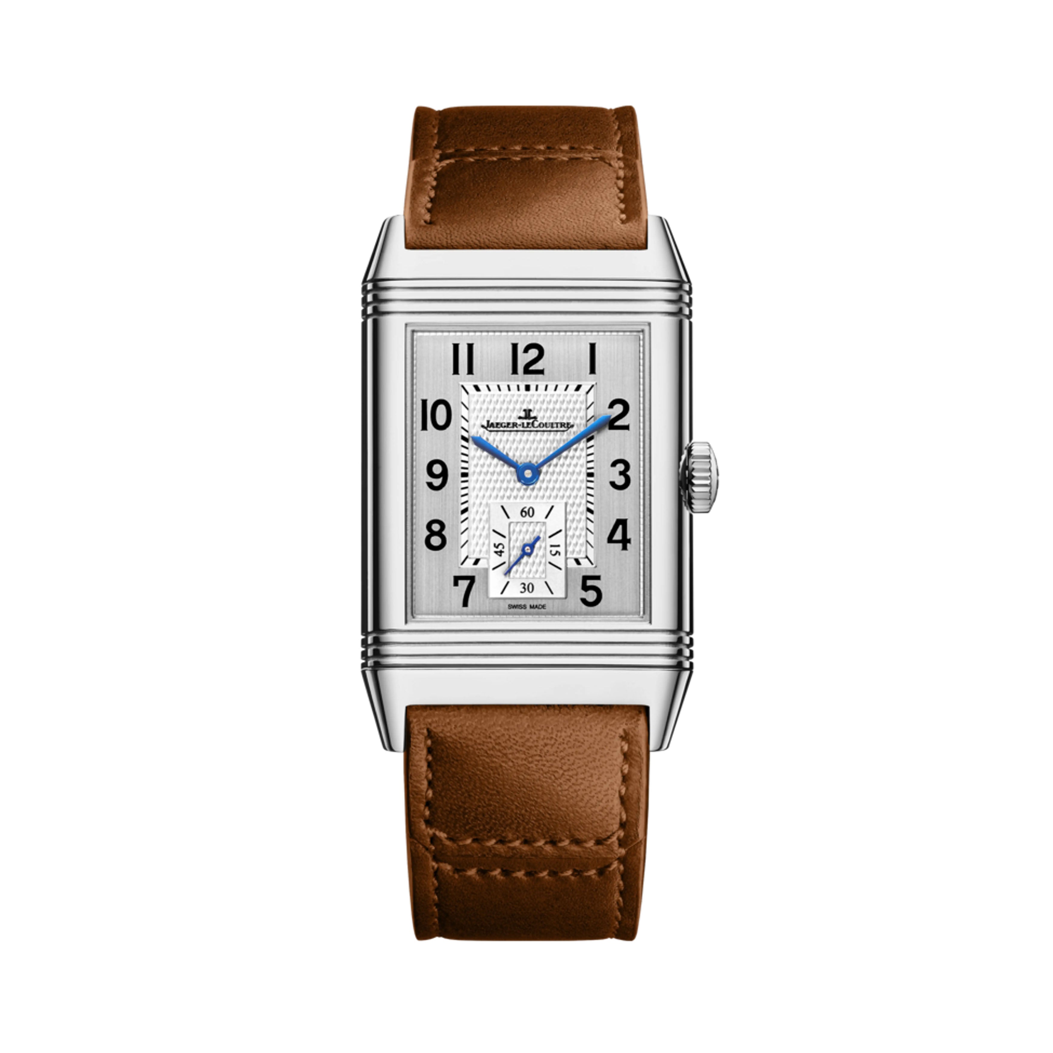 Jaeger-LeCoultre Reverso Classic Duoface Small Seconds Watch, 47x28.3mm Silver Dial, Q3848423