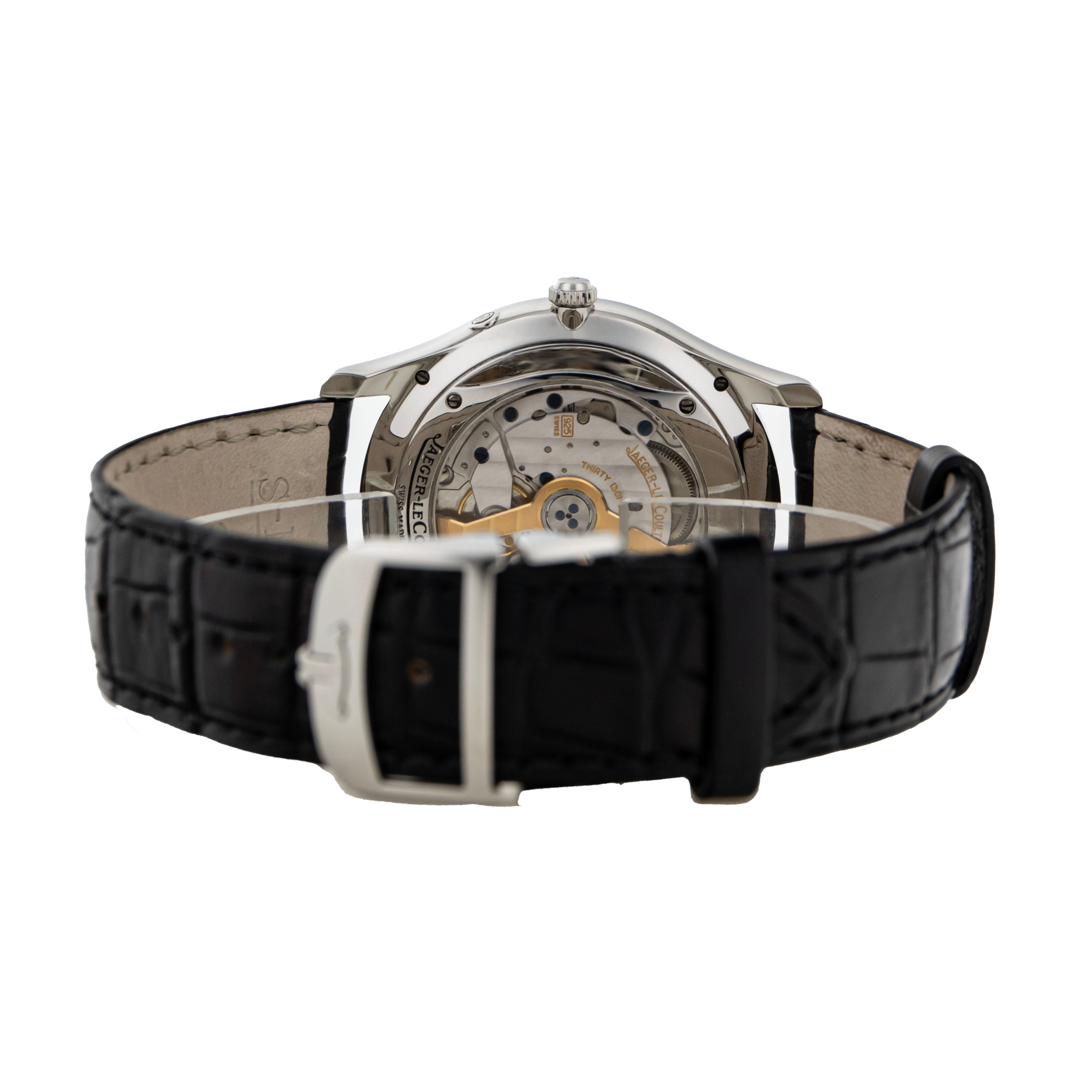 Jaeger-LeCoultre Master Ultra Thin Moon Steel Black Dial 39mm Q1368470 Full Set