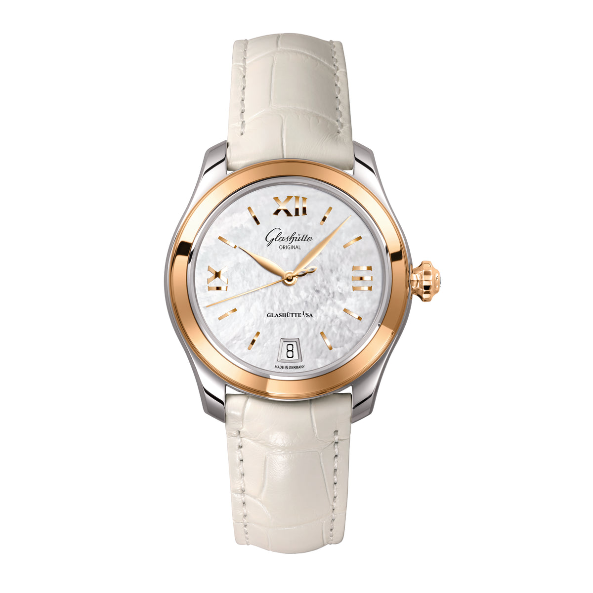 Glashutte Original Lady Serenade Watch, 36mm Mother of Pearl Dial, 1-39-22-09-06-44
