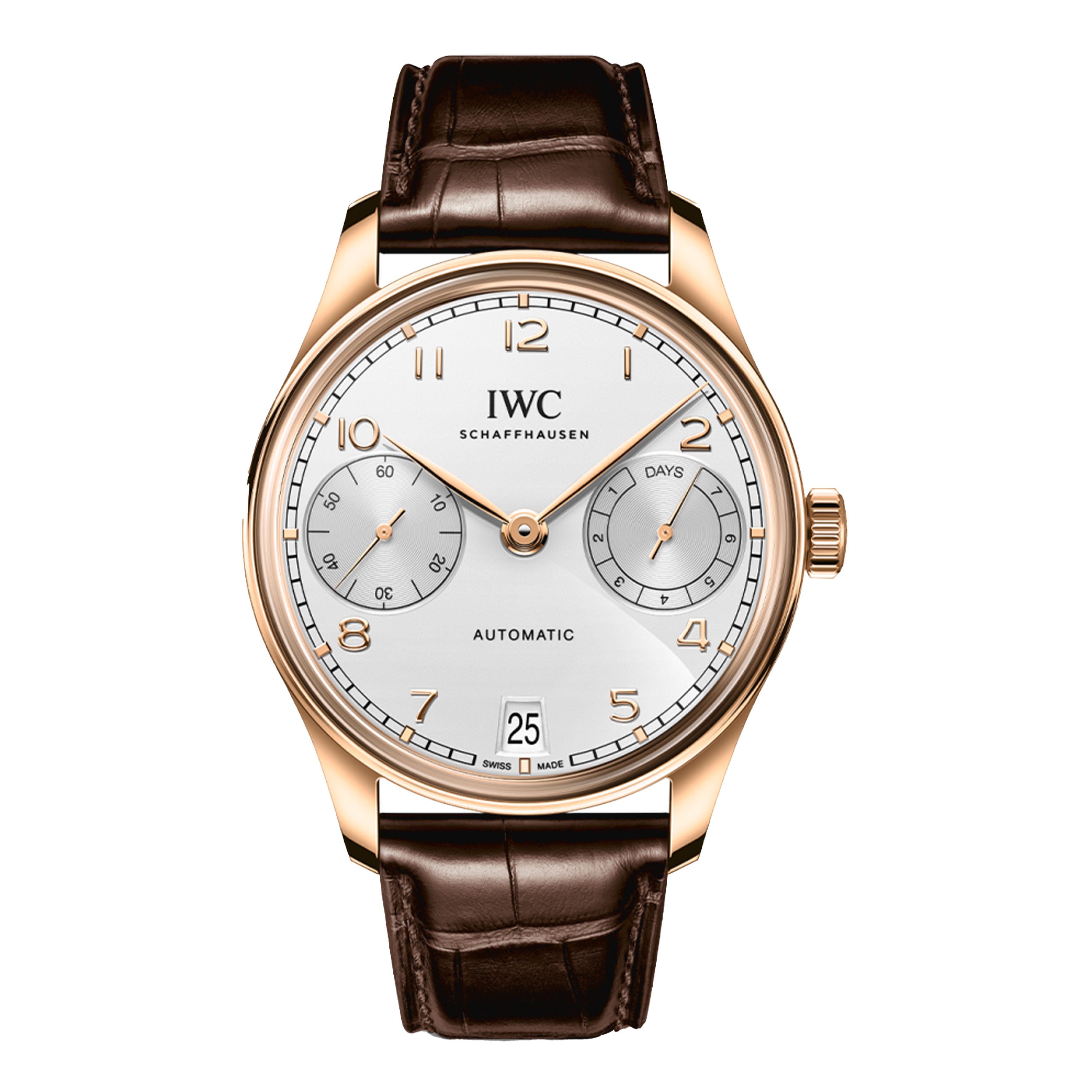 IWC Portugieser Automatic Watch, 42mm Silver Dial, IW501706