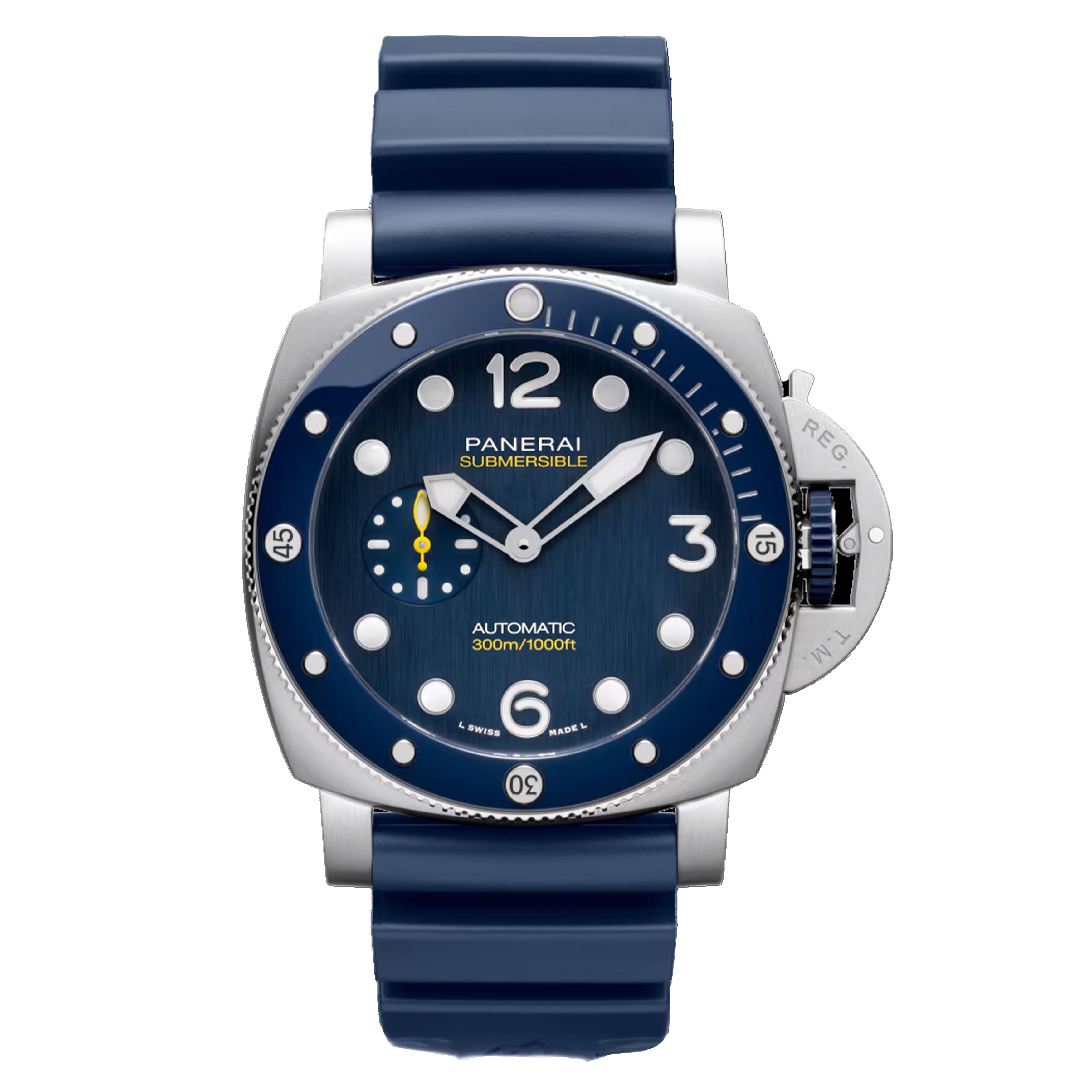 Panerai Submersible QuarantaQuattro "Mike Horn" Watch, 44mm Blue Dial, PAM01676