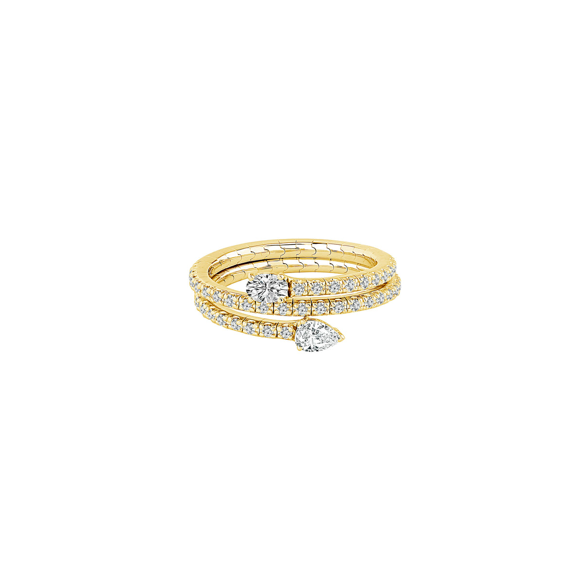 Flexie Diamond Fashion Ring 1/2 ct tw 14k Yellow Gold